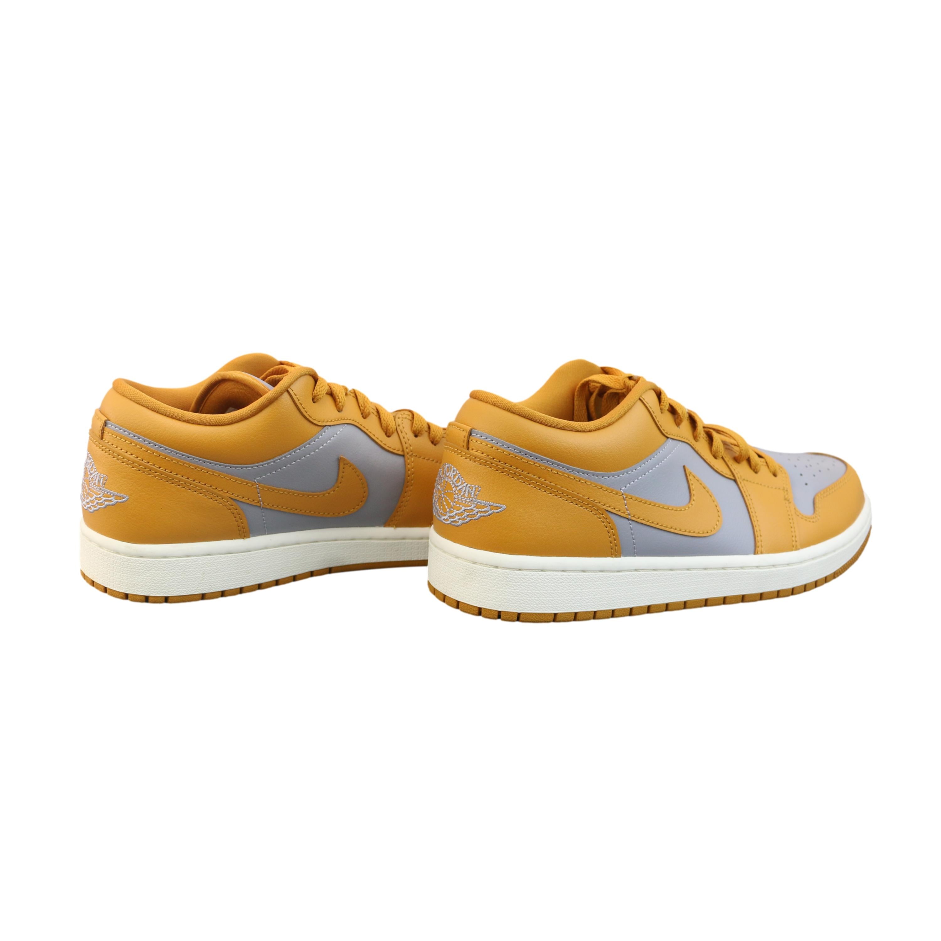 Tênis Nike Air Jordan 1 Low University Amarelo e Cinza - Tamanho 10.5 US