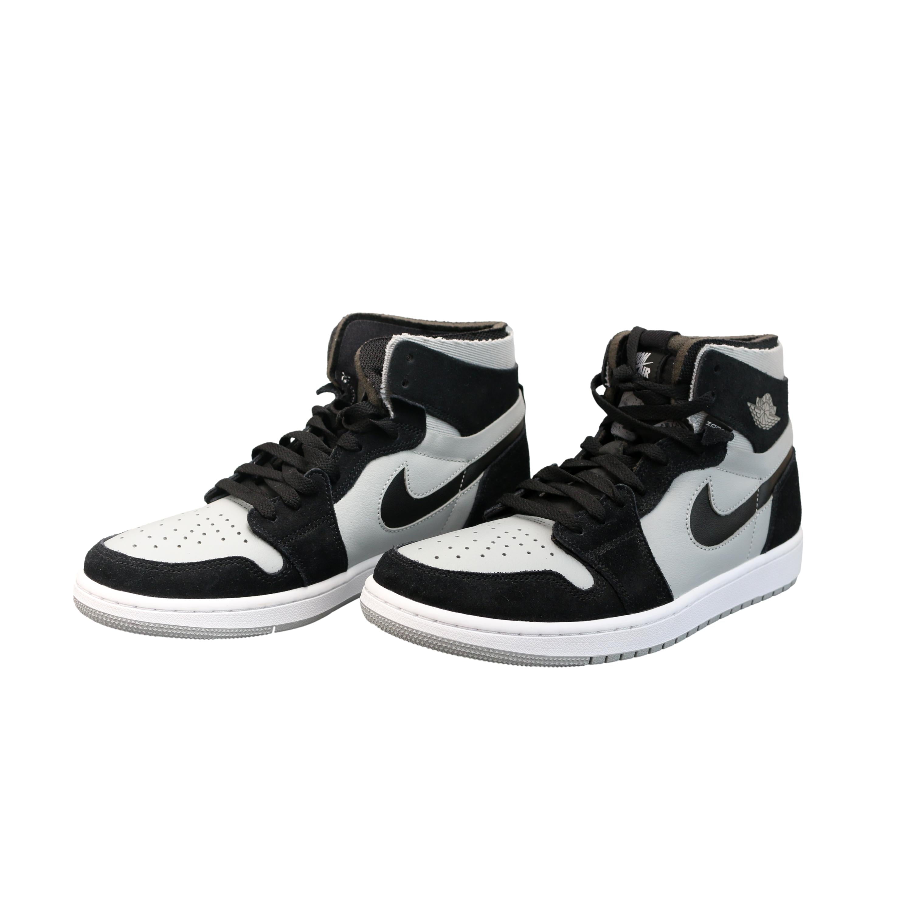 Tênis Nike Air Jordan 1 High Zoom Comfort Cano Alto Preto e Cinza - Tamanho 9.5 US