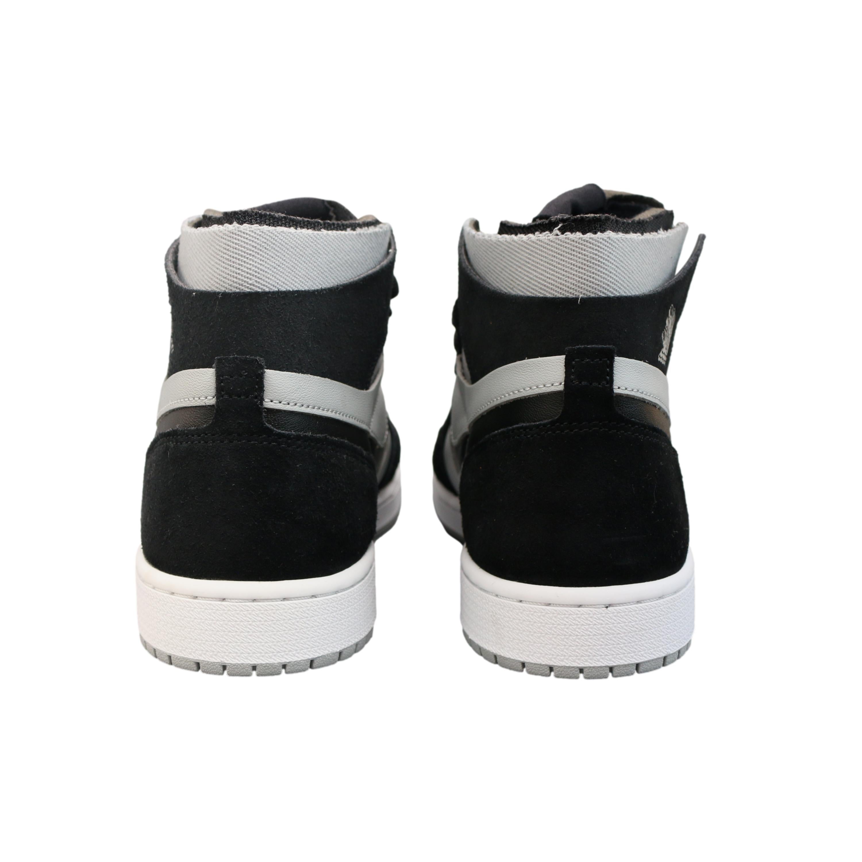Tênis Nike Air Jordan 1 High Zoom Comfort Cano Alto Preto e Cinza - Tamanho 9.5 US