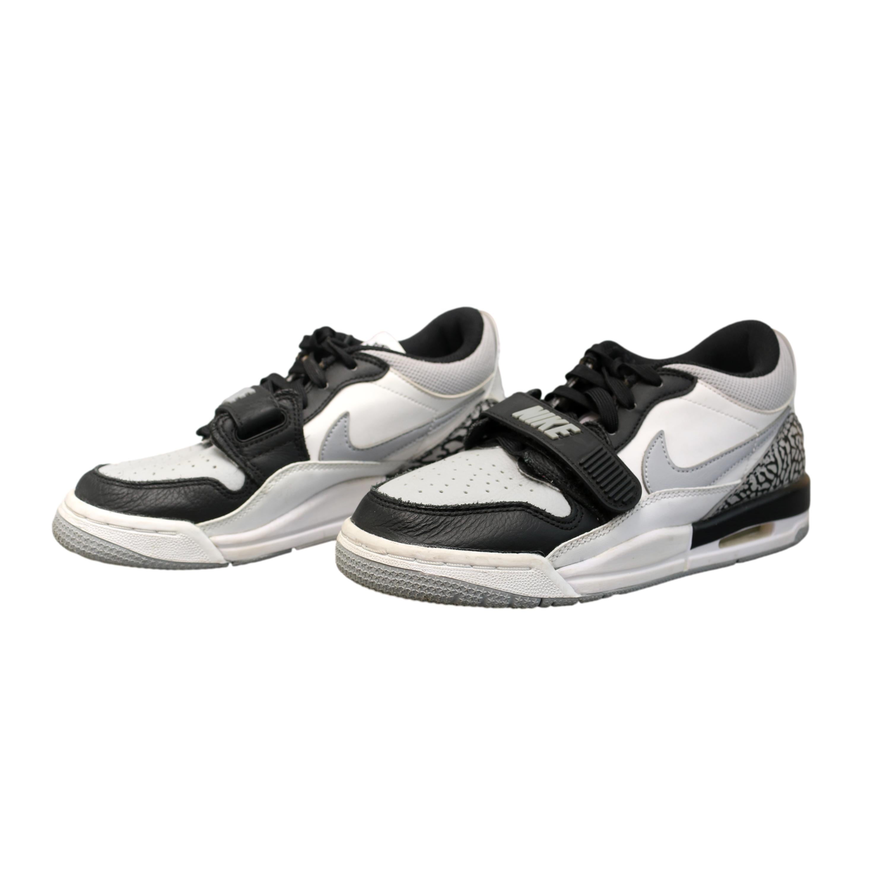 Tênis Infantil Nike Jordan Legacy 312 Low Elephant Print Cinza e Preto - Tamanho 4.5 US