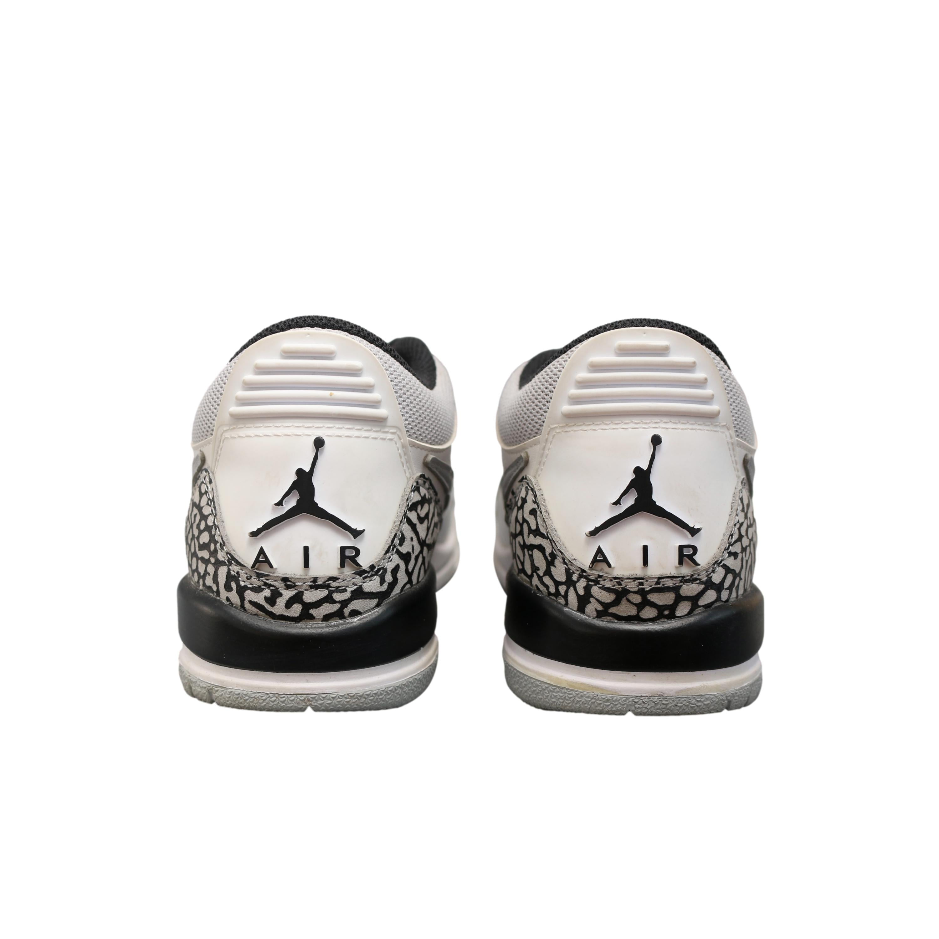 Tênis Infantil Nike Jordan Legacy 312 Low Elephant Print Cinza e Preto - Tamanho 4.5 US