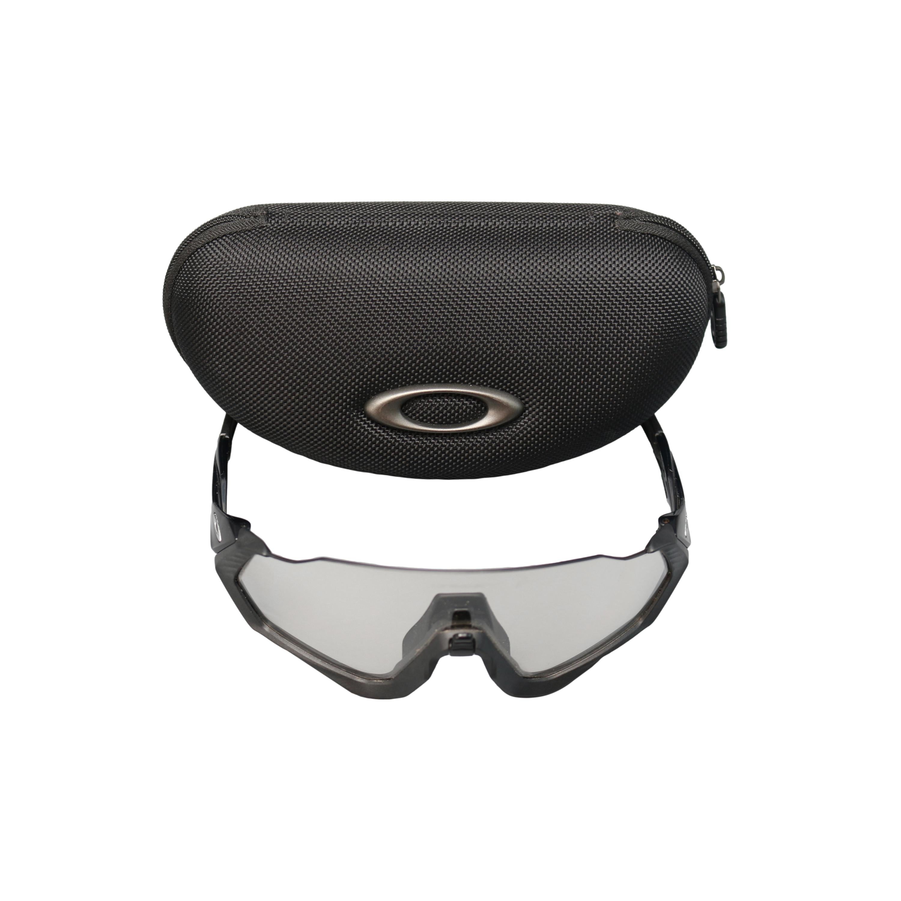 Óculos Unissex Ciclismo Oakley Flight Jacket Photochromic Preto - Tamanho Único