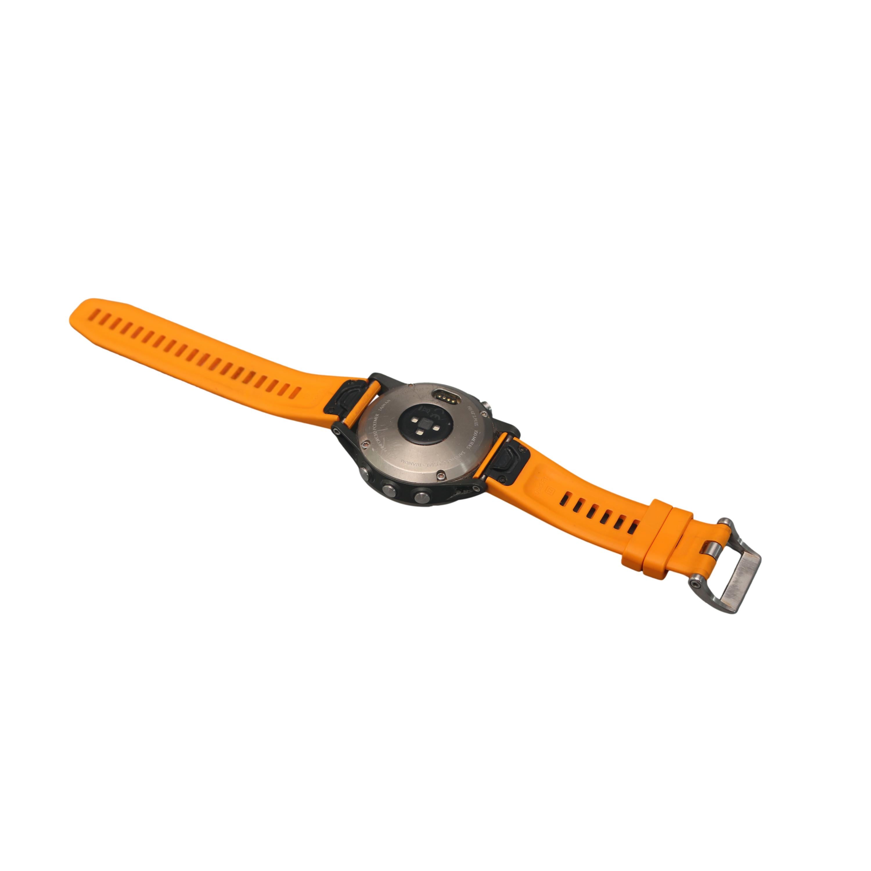 Relógio Unissex Ciclismo Garmin Fenix 5 Plus Preto e Laranja - Tamanho Único