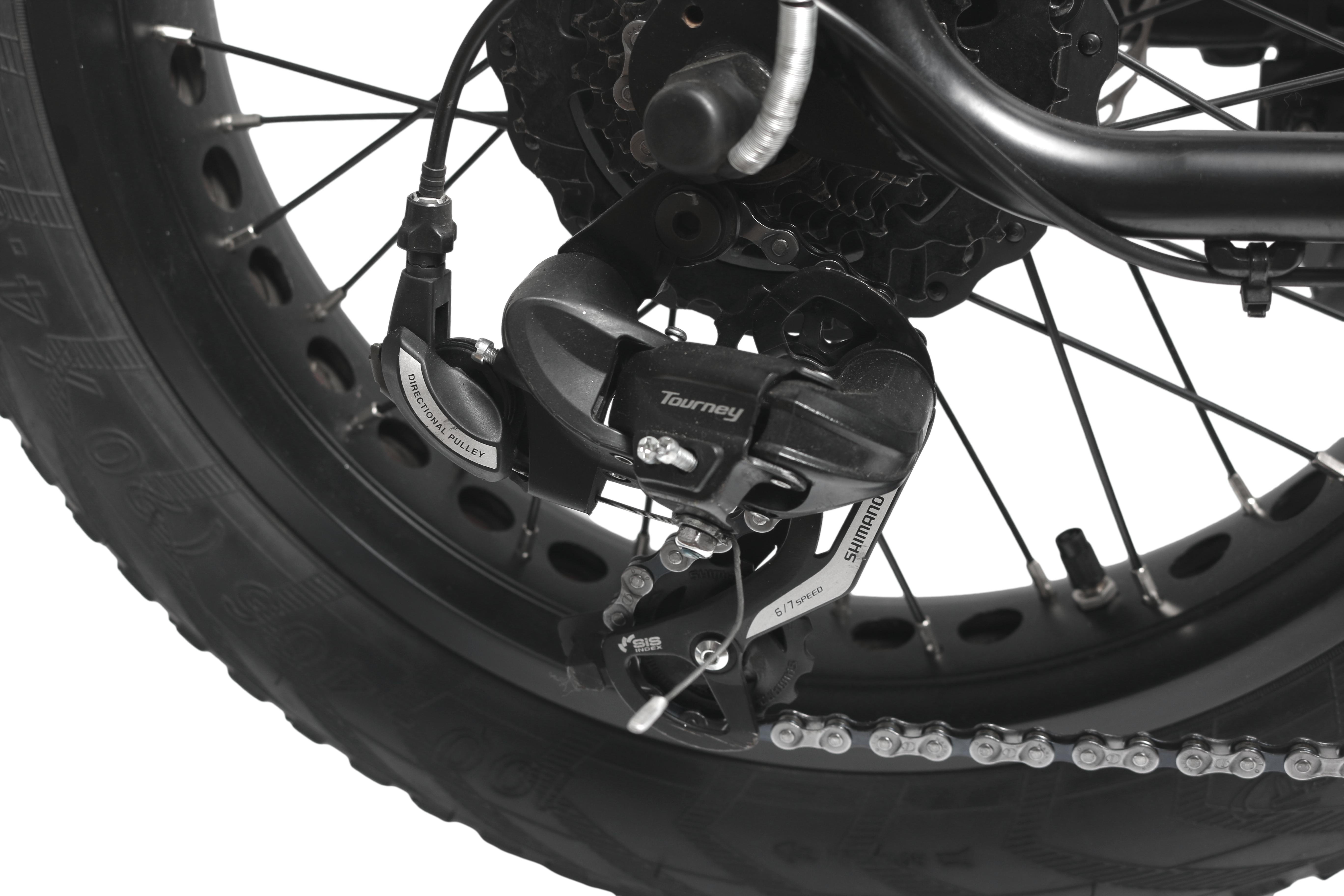 Bike Elétrica Bendita Elettrica DB5 Preta, Verde e Marrom