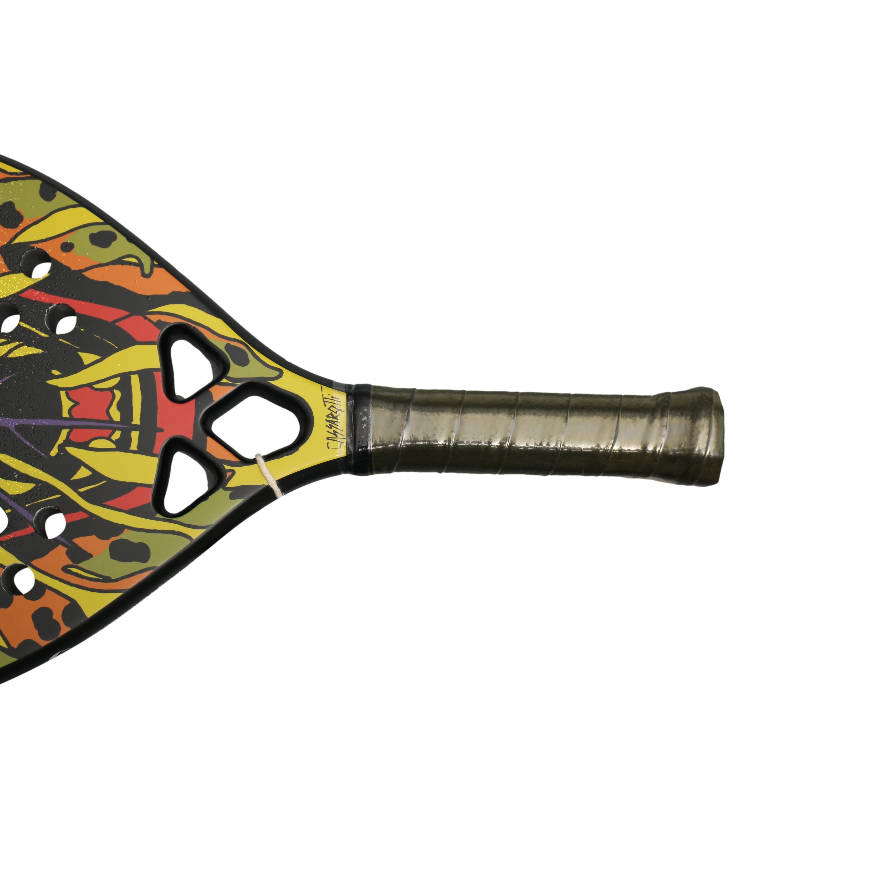 Raquete Unissex Beach Tennis Tatu Onça Kevlar Com Capa - Tamanho 500mm X 22mm