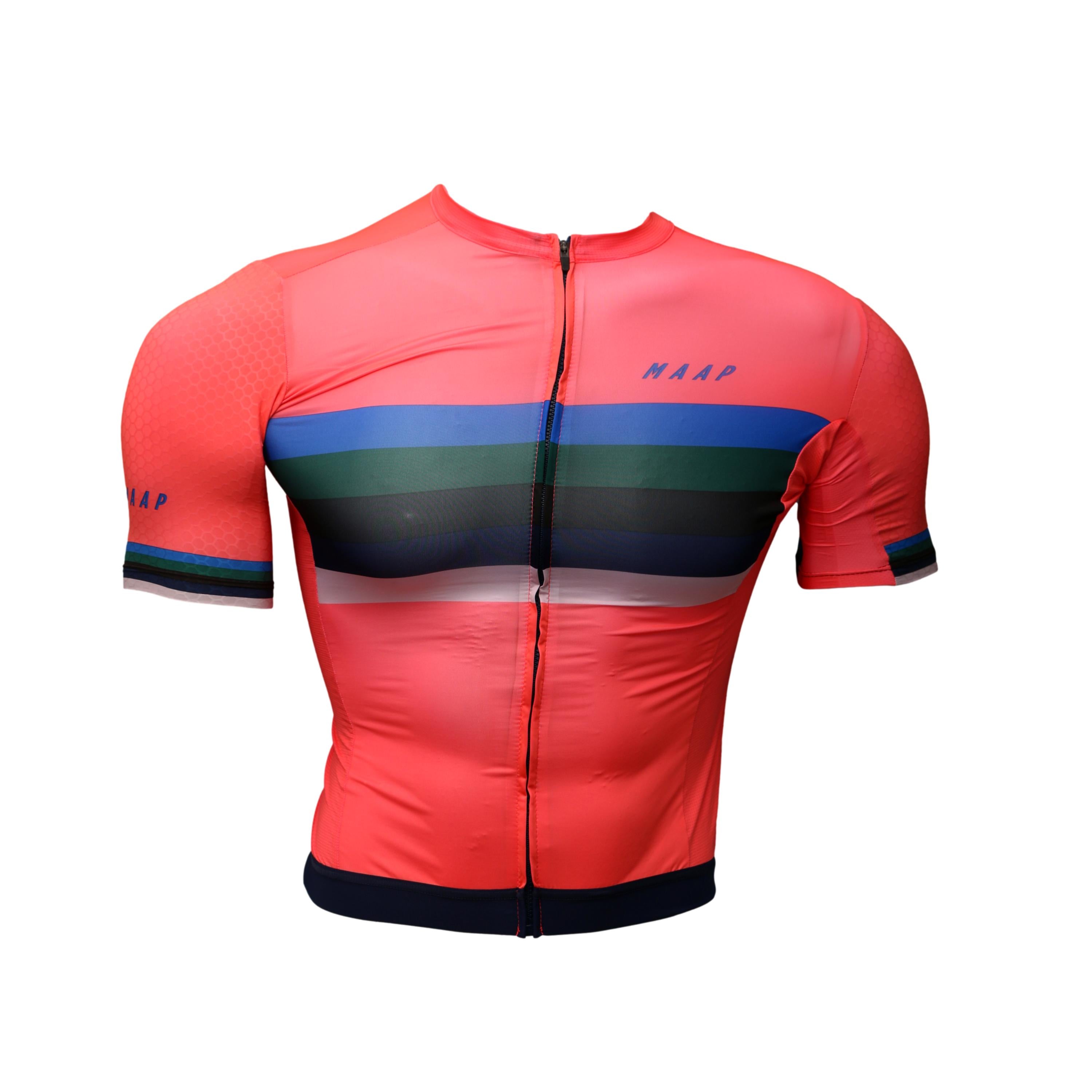 Jersey Feminina Ciclismo MAAP Worlds Pro Hex Rosa Coral - Tamanho XS
