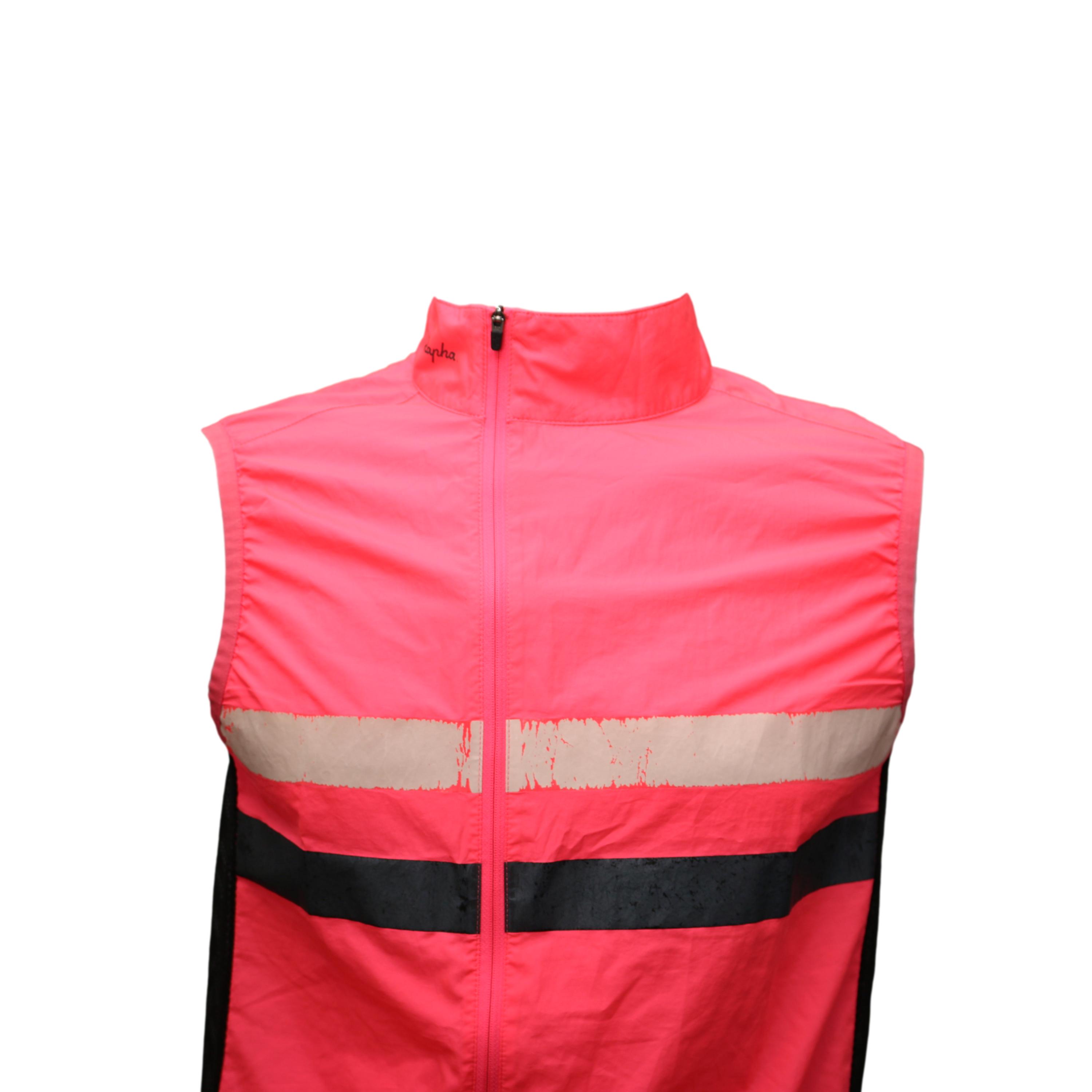 Colete Masculino Ciclismo Rapha Paris Gilet Rosa - Tamanho L