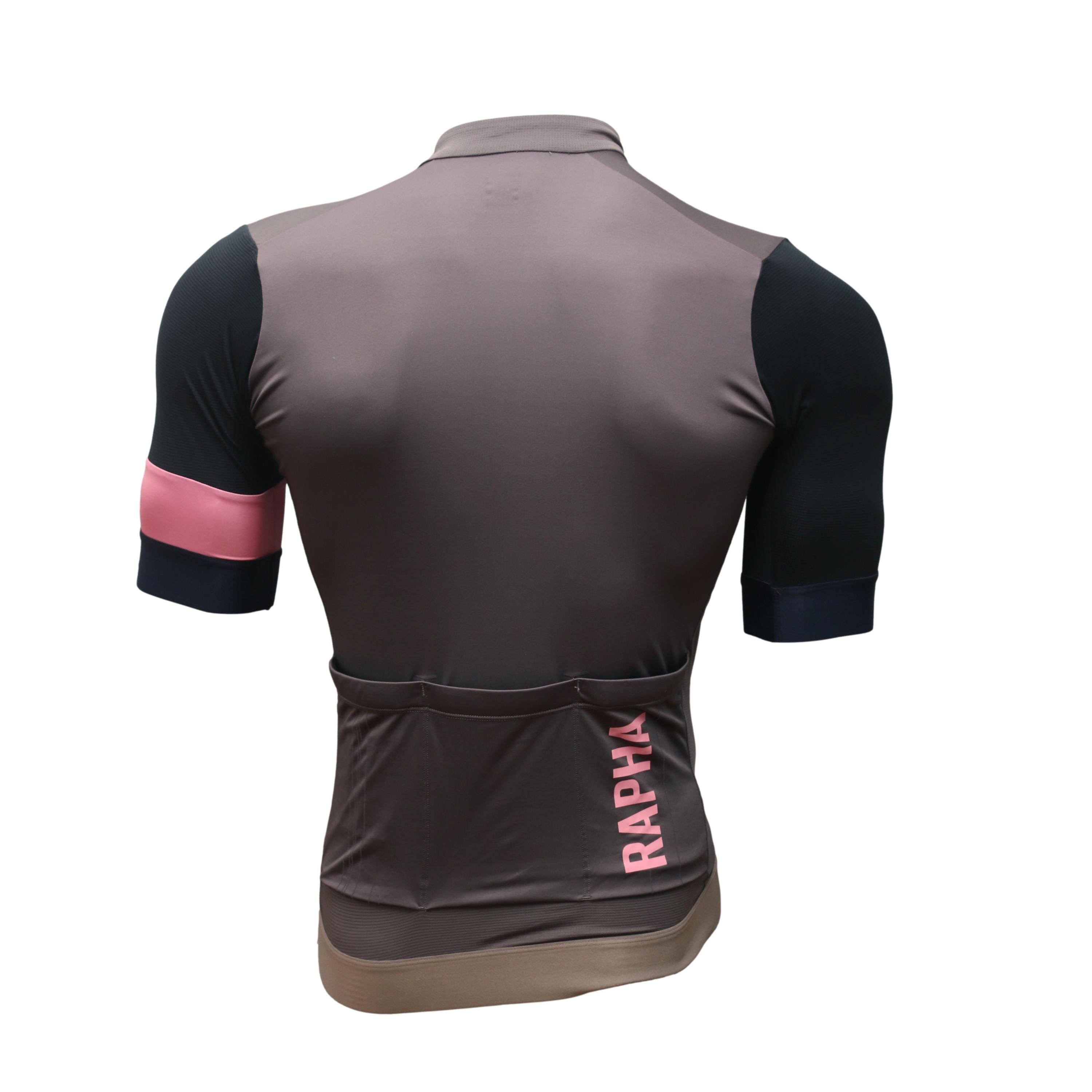 Jersey Masculino Ciclismo Rapha Pro Team Cinza, Preto e Rosa - Tamanho M