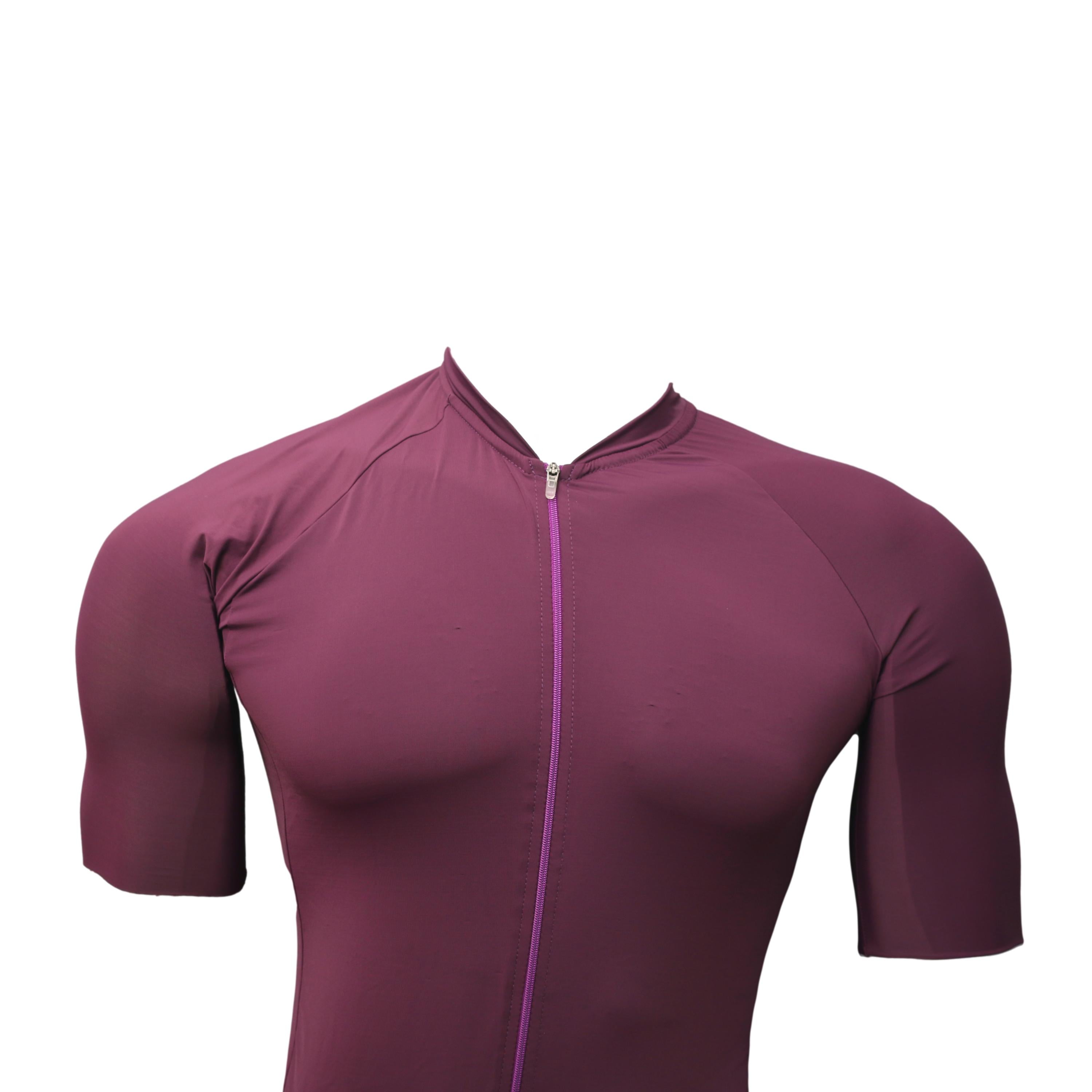 Jersey Masculino Ciclismo Drop Cores Cabernet Roxo - Tamanho M