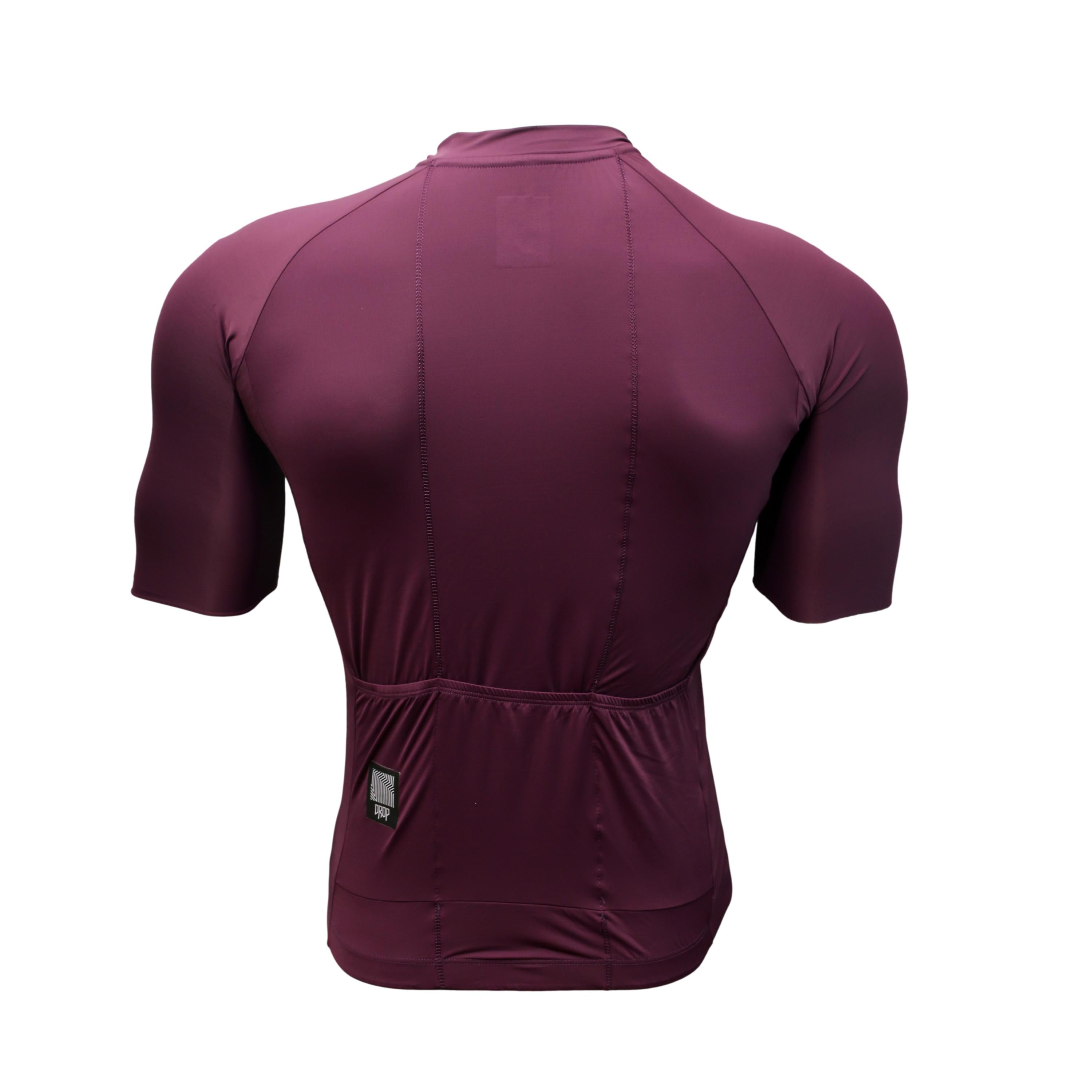 Jersey Masculino Ciclismo Drop Cores Cabernet Roxo - Tamanho M