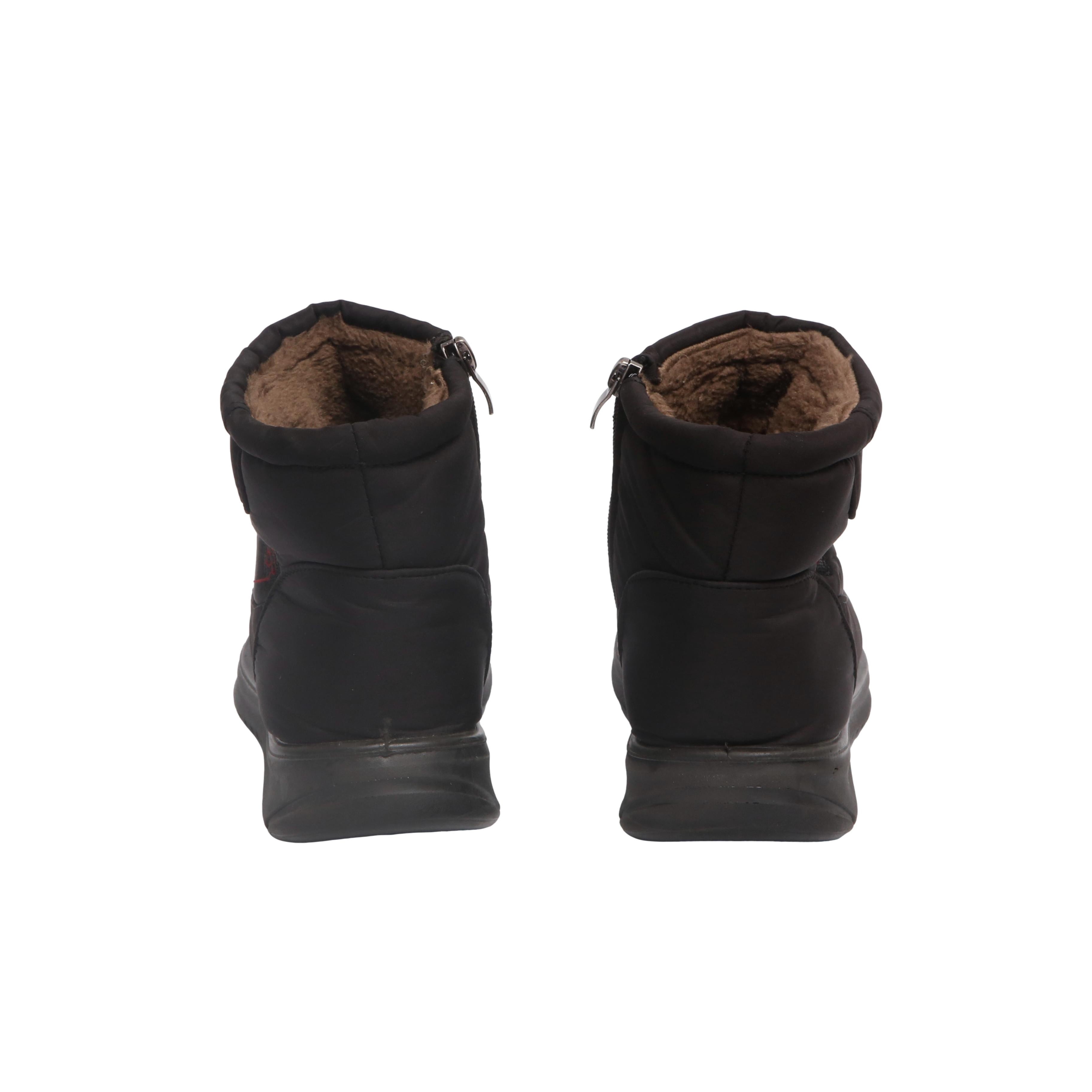 Bota Feminina Neve BJ Sport Impermeável Nylon Preta - Tamanho 37