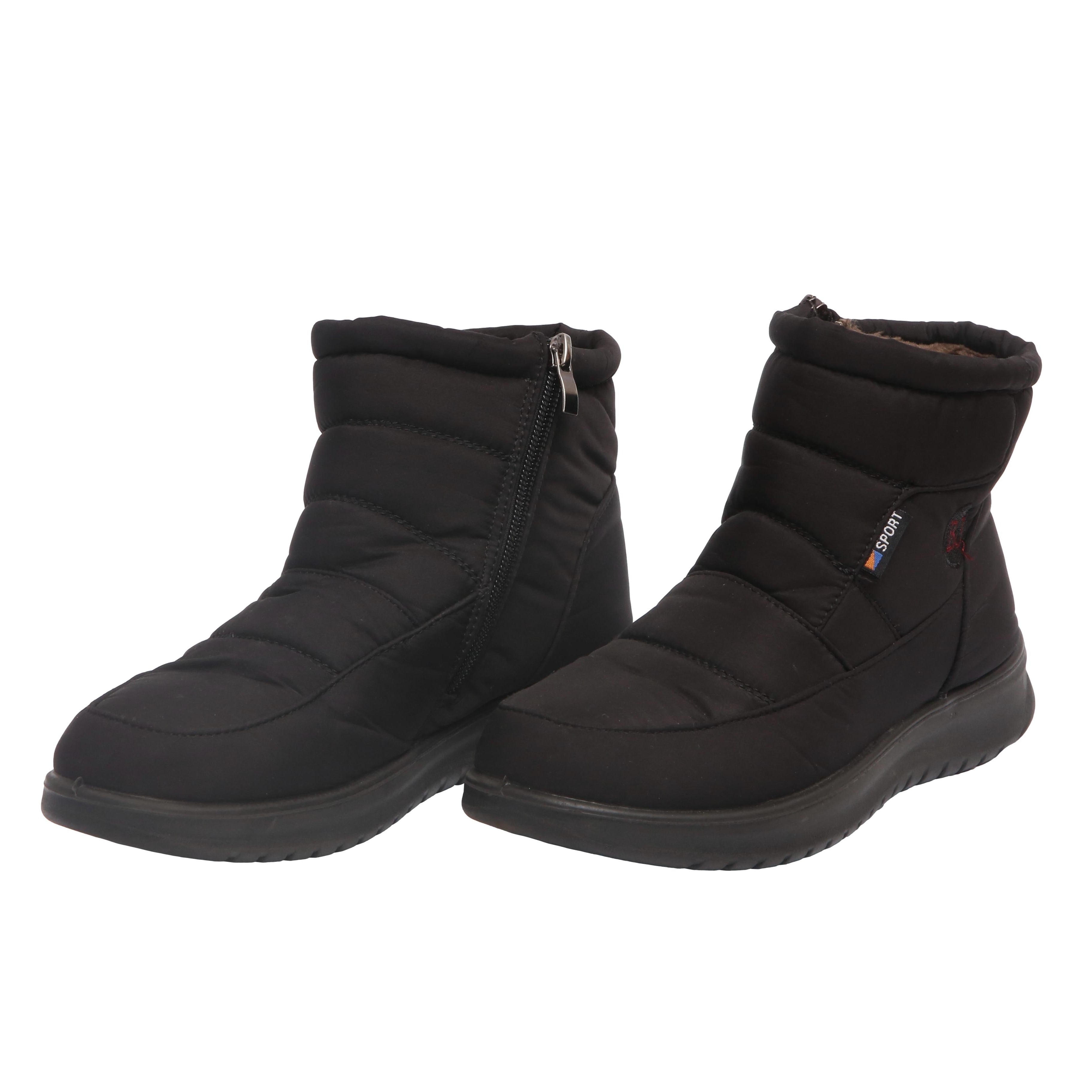 Bota Feminina Neve BJ Sport Impermeável Nylon Preta - Tamanho 37