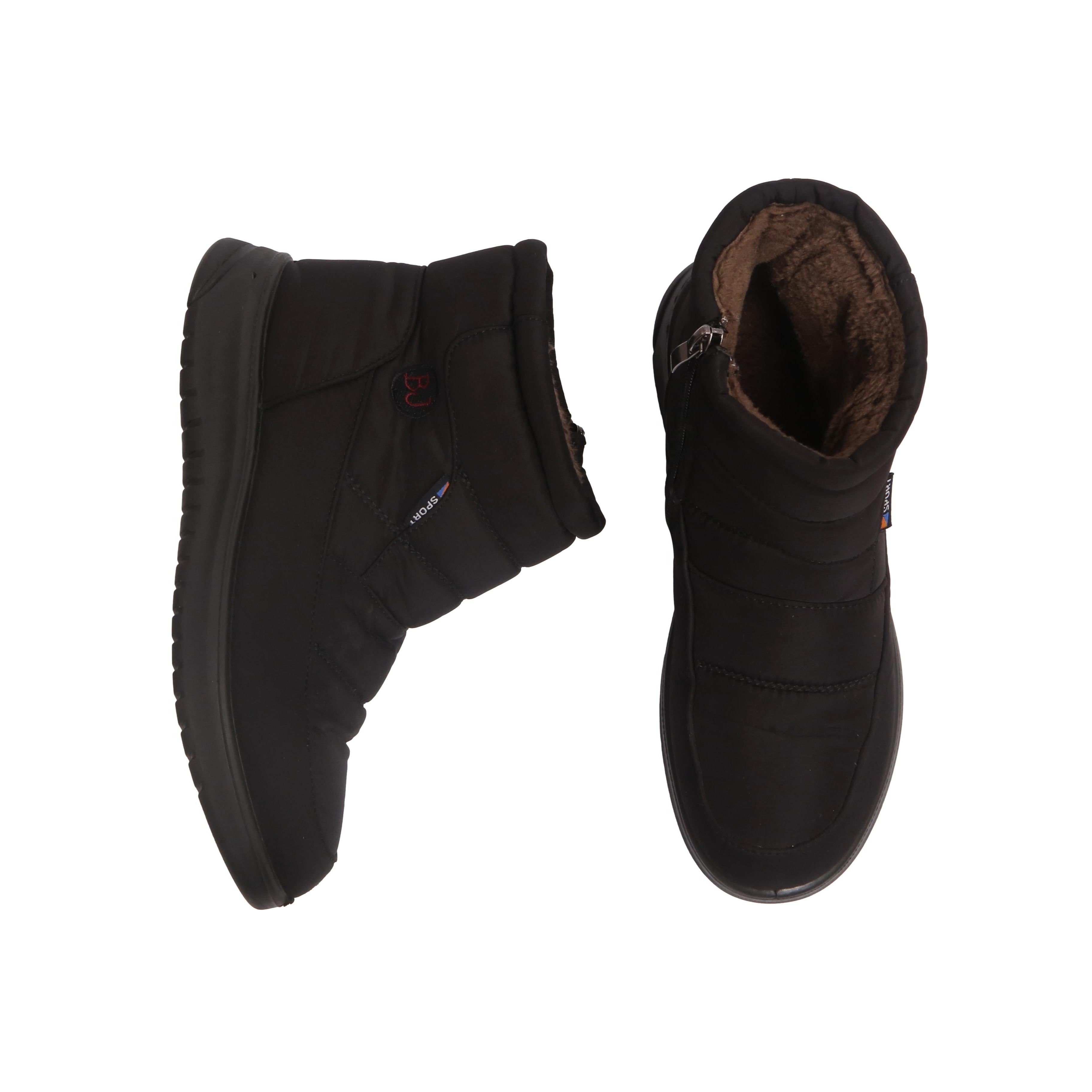 Bota Feminina Neve BJ Sport Impermeável Nylon Preta - Tamanho 37