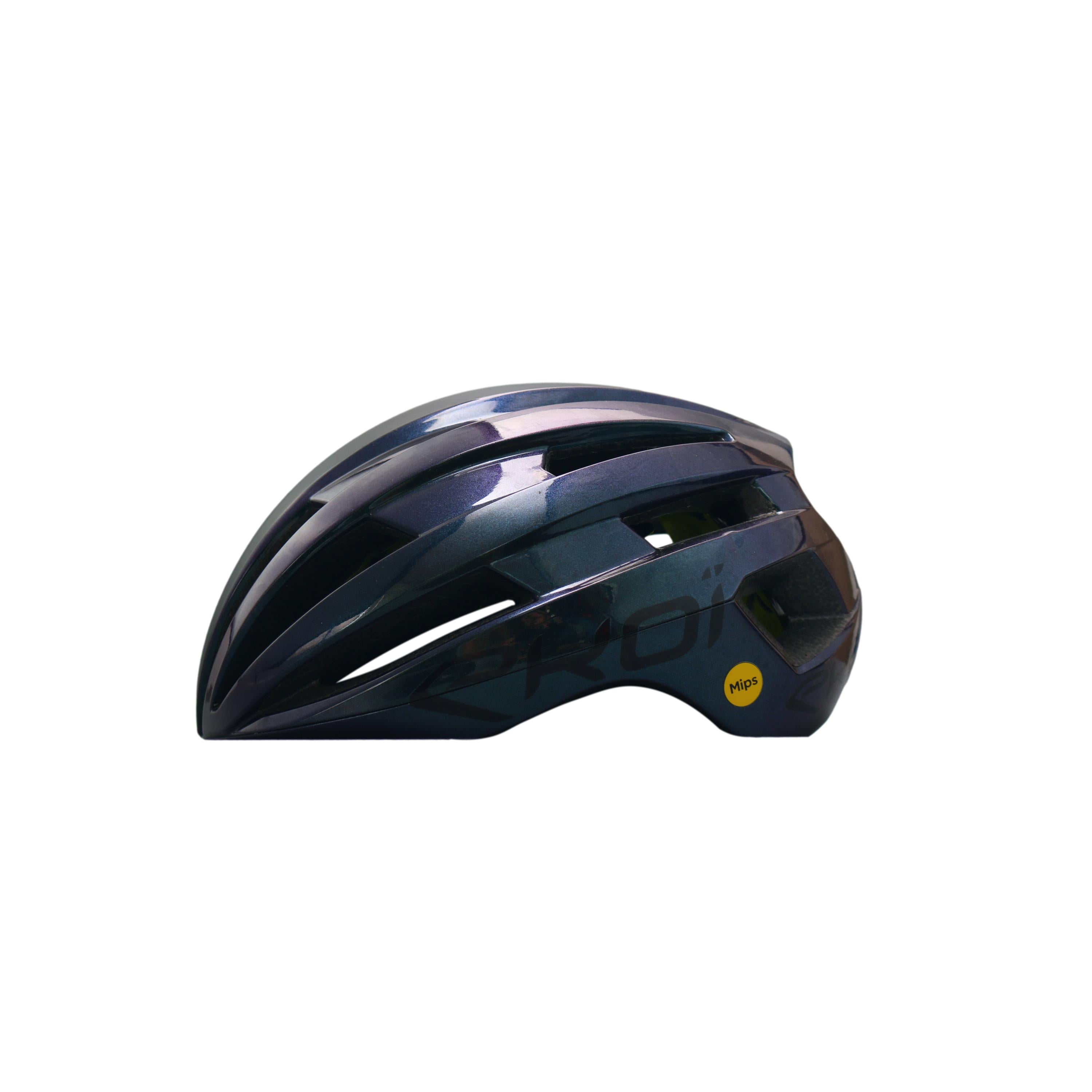 Capacete Unissex Ciclismo Ekoi Gara Mips Camaleão (Verde/Roxo) - Tamanho M