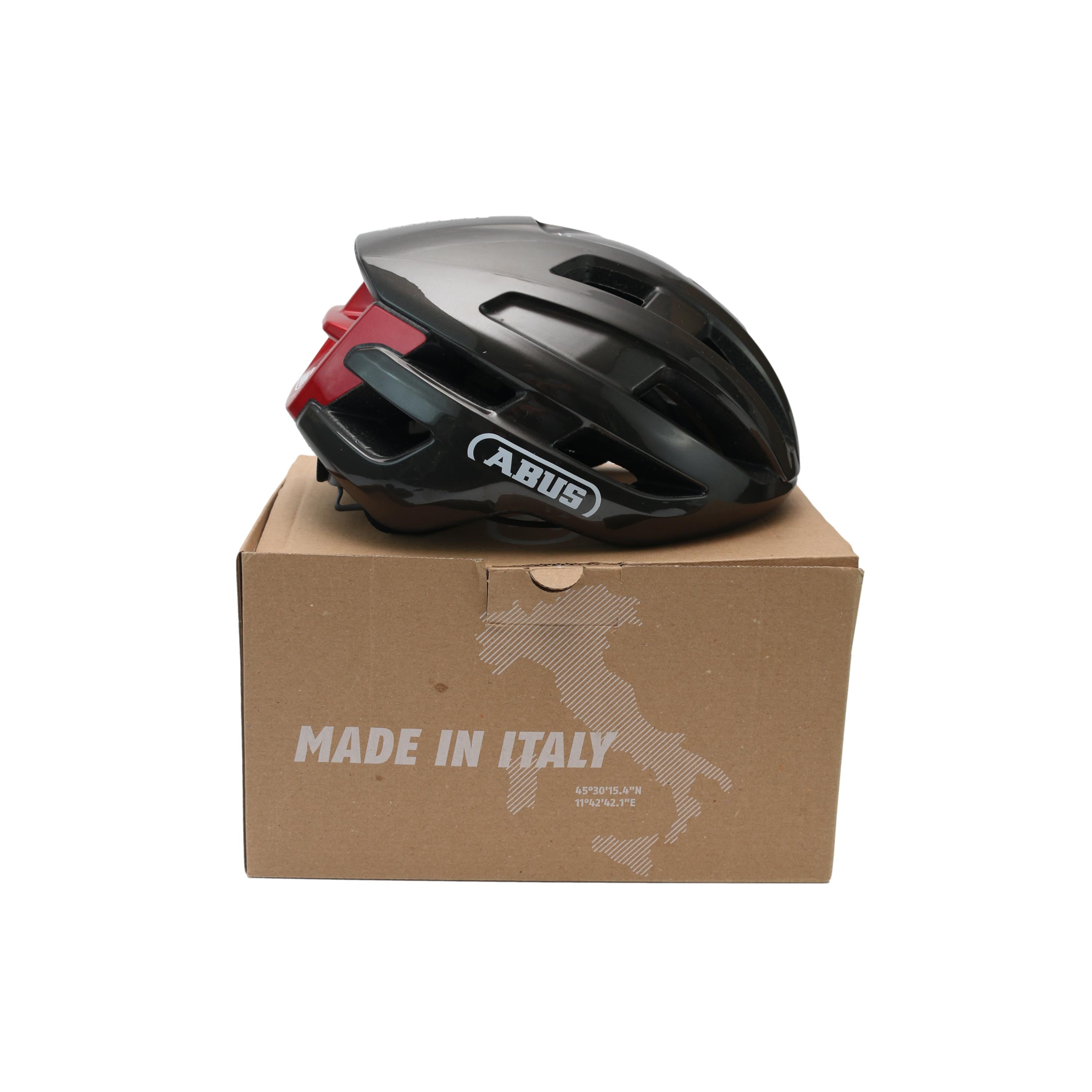 Capacete Unissex Abus Powerdome Cinza Escuro - Tamanho 54/58cm
