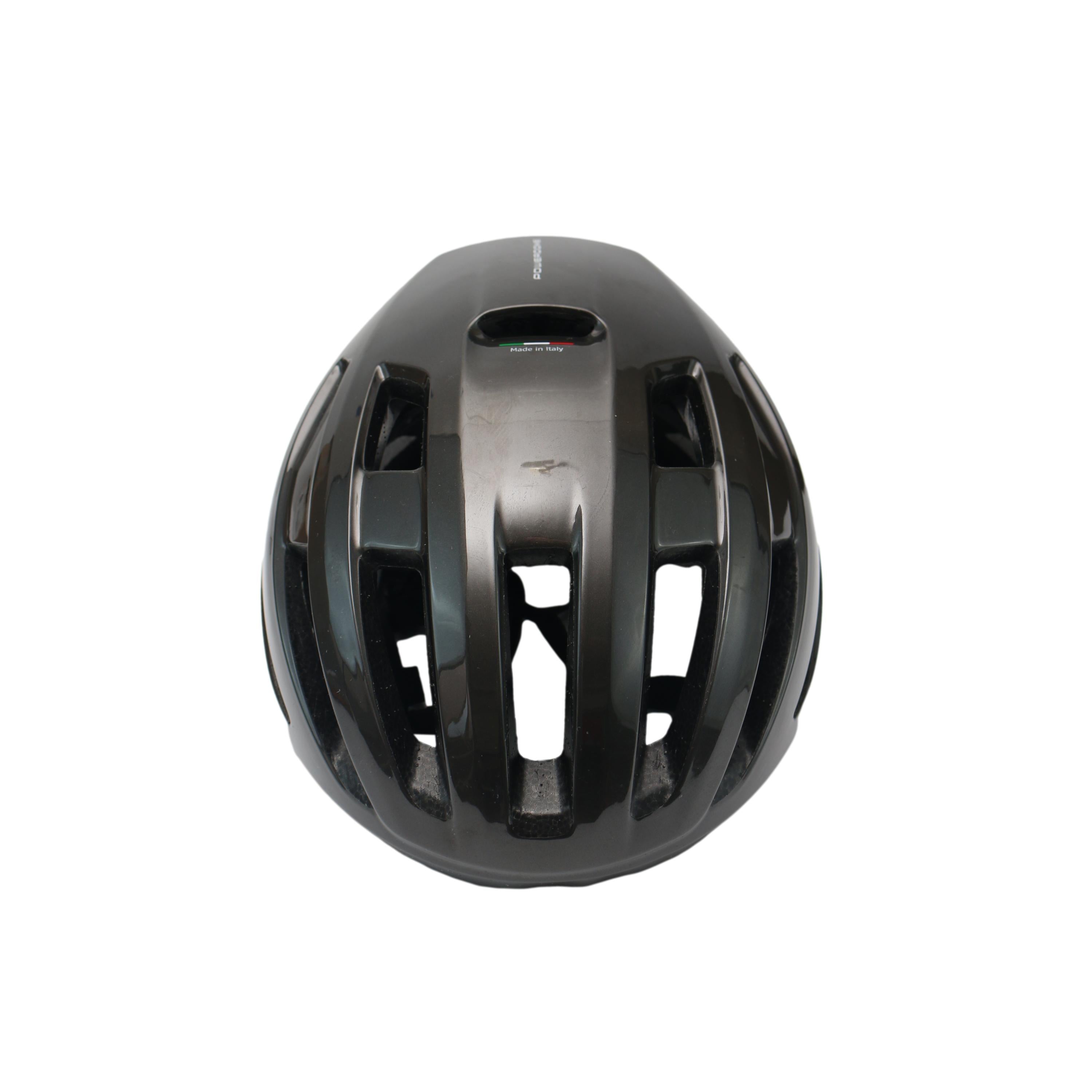 Capacete Unissex Abus Powerdome Cinza Escuro - Tamanho 54/58cm