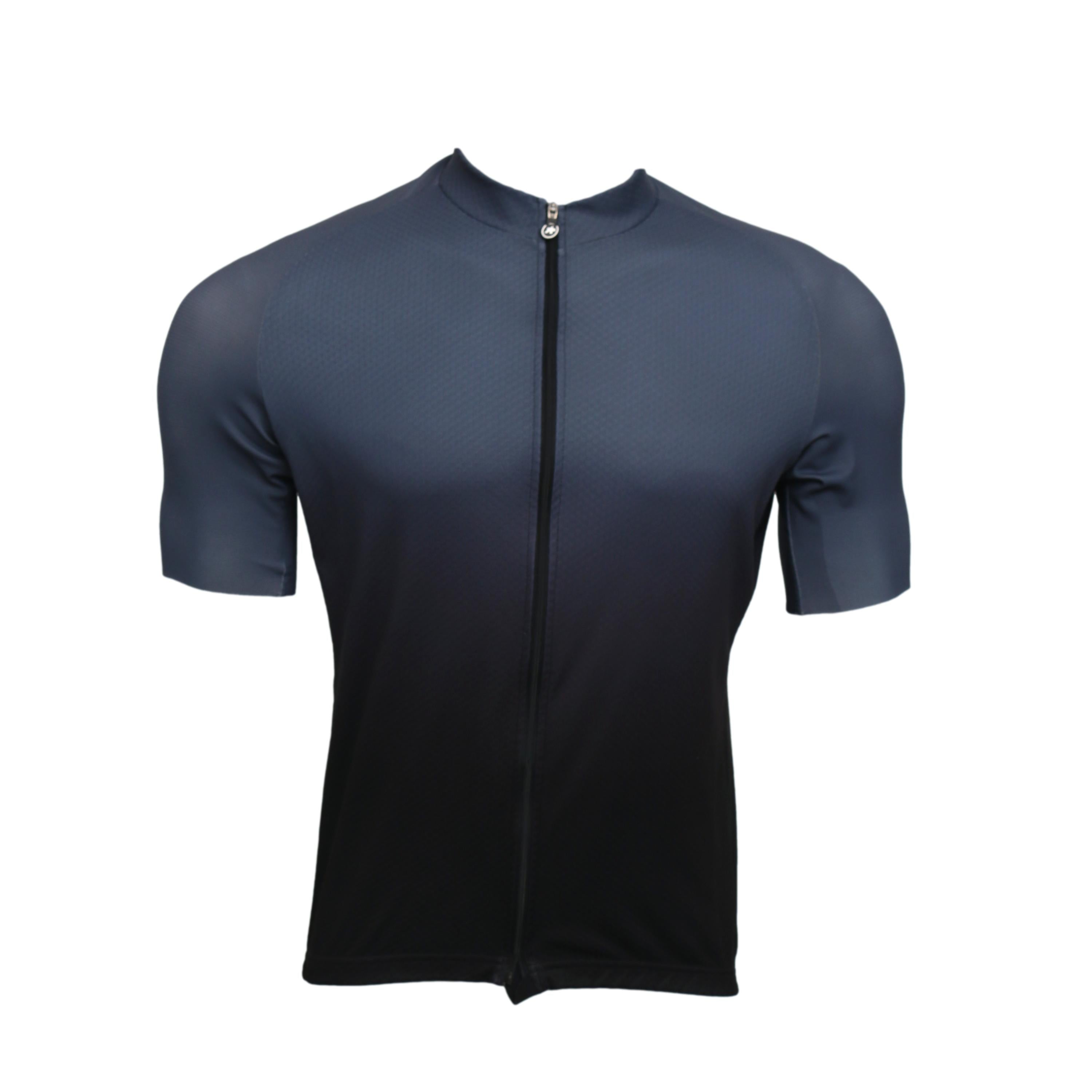 Jersey Masculina Ciclismo Assos The New Mille GT Cinza com Degradê Preto - Tamanho XL