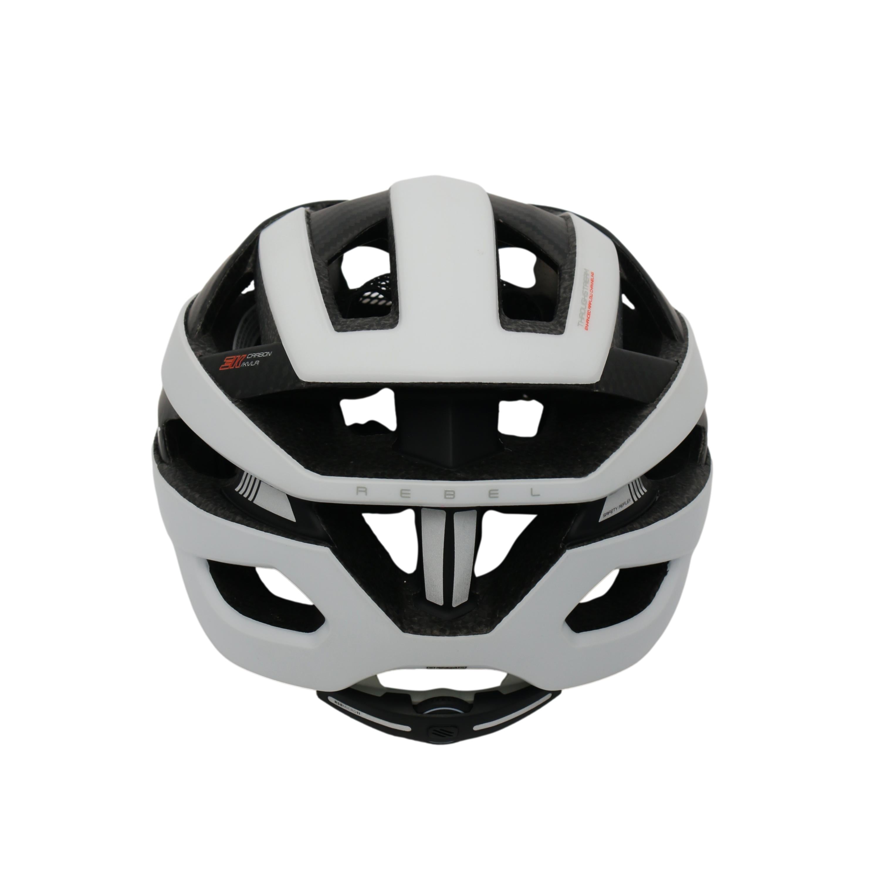 Capacete Unissex Ciclismo Rudy Project Rebel Helmet Branco - Tamanho S - M (55cm - 58cm)