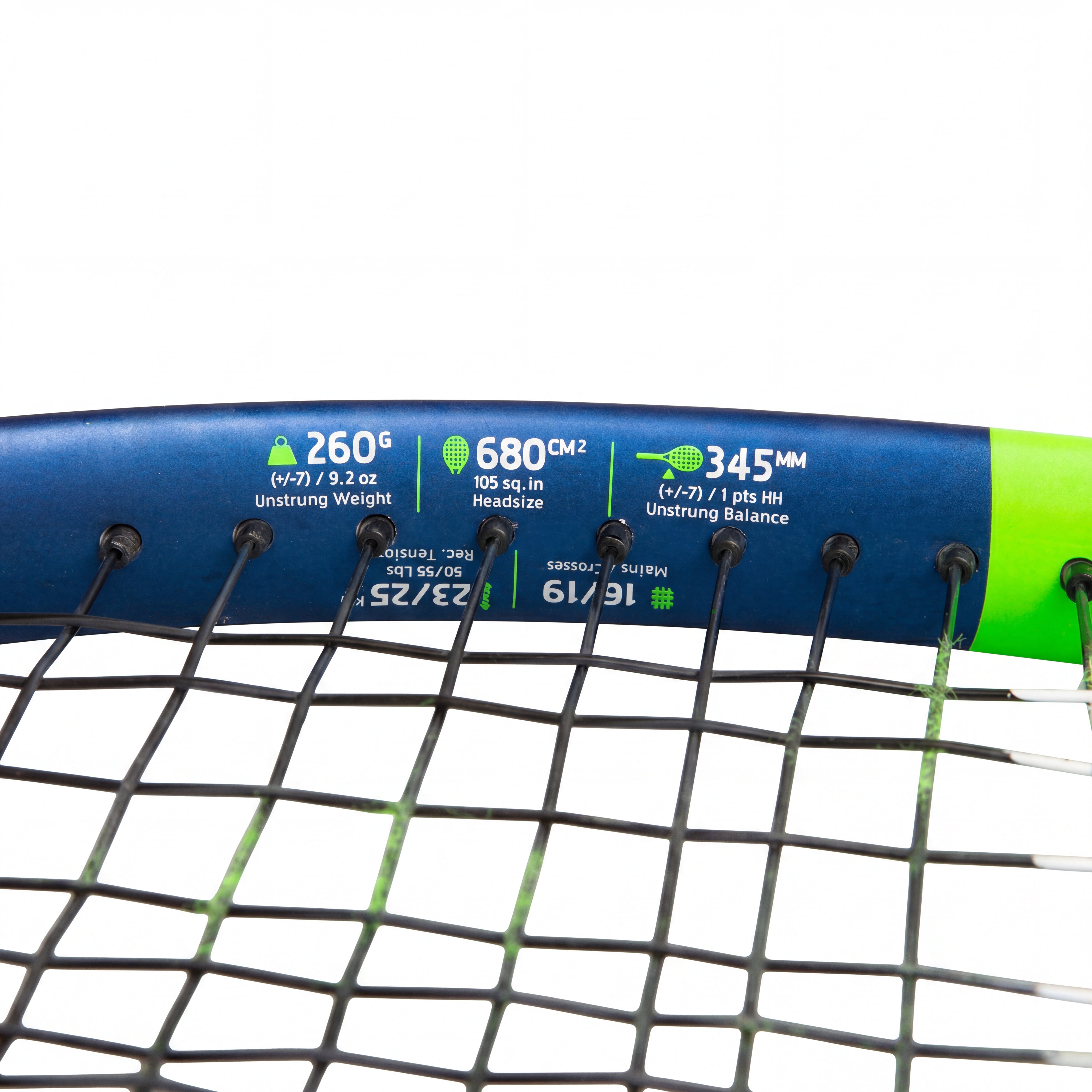F176 Fernando Senna ----- Raquete Unissex Tênis Babolat Boost Drive Azul, Verde, Branco - Tamanho M (2 4-1/4)