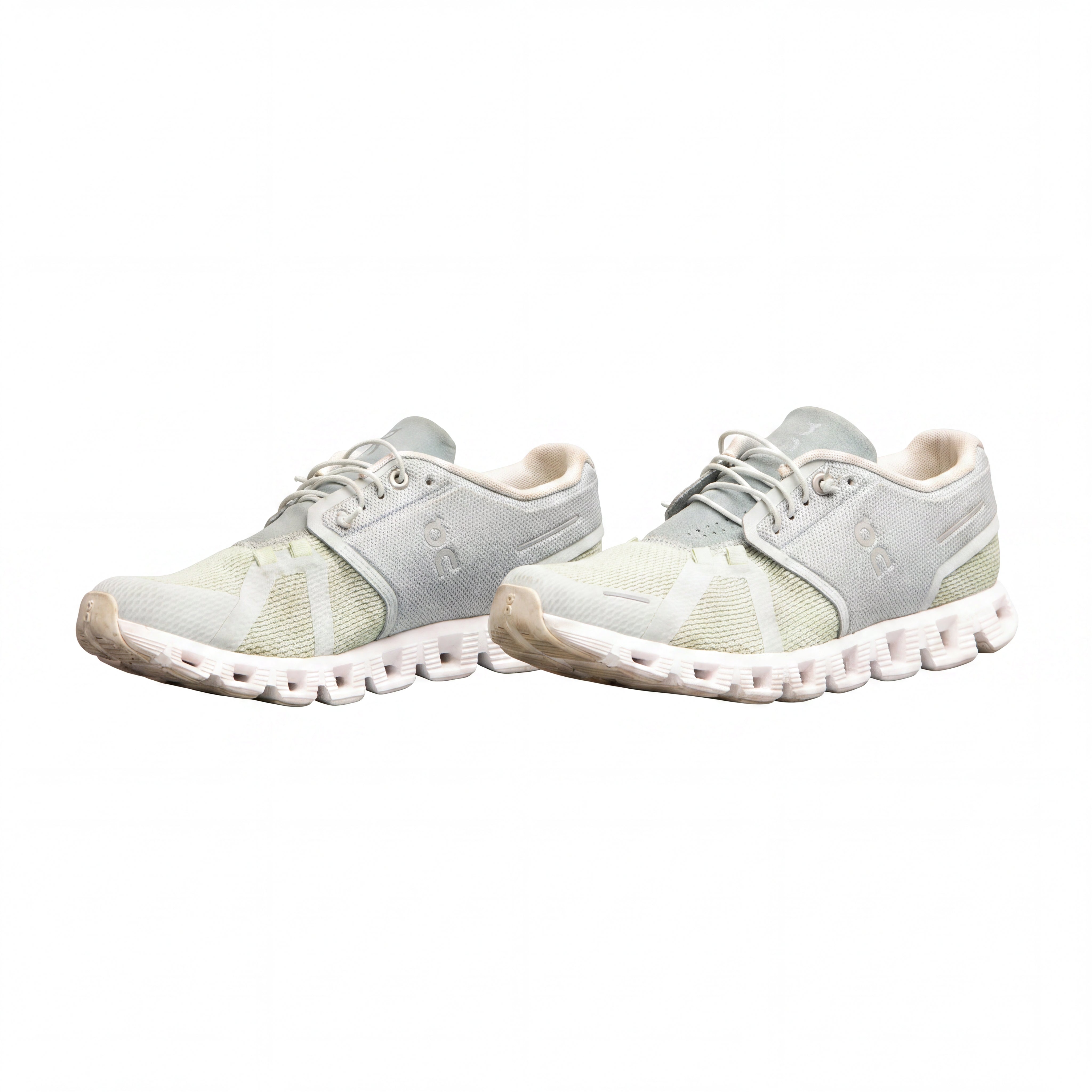 Tênis Feminino Casual On Running Cloud 5 Verde e Cinza - Tamanho 38.5 Europa