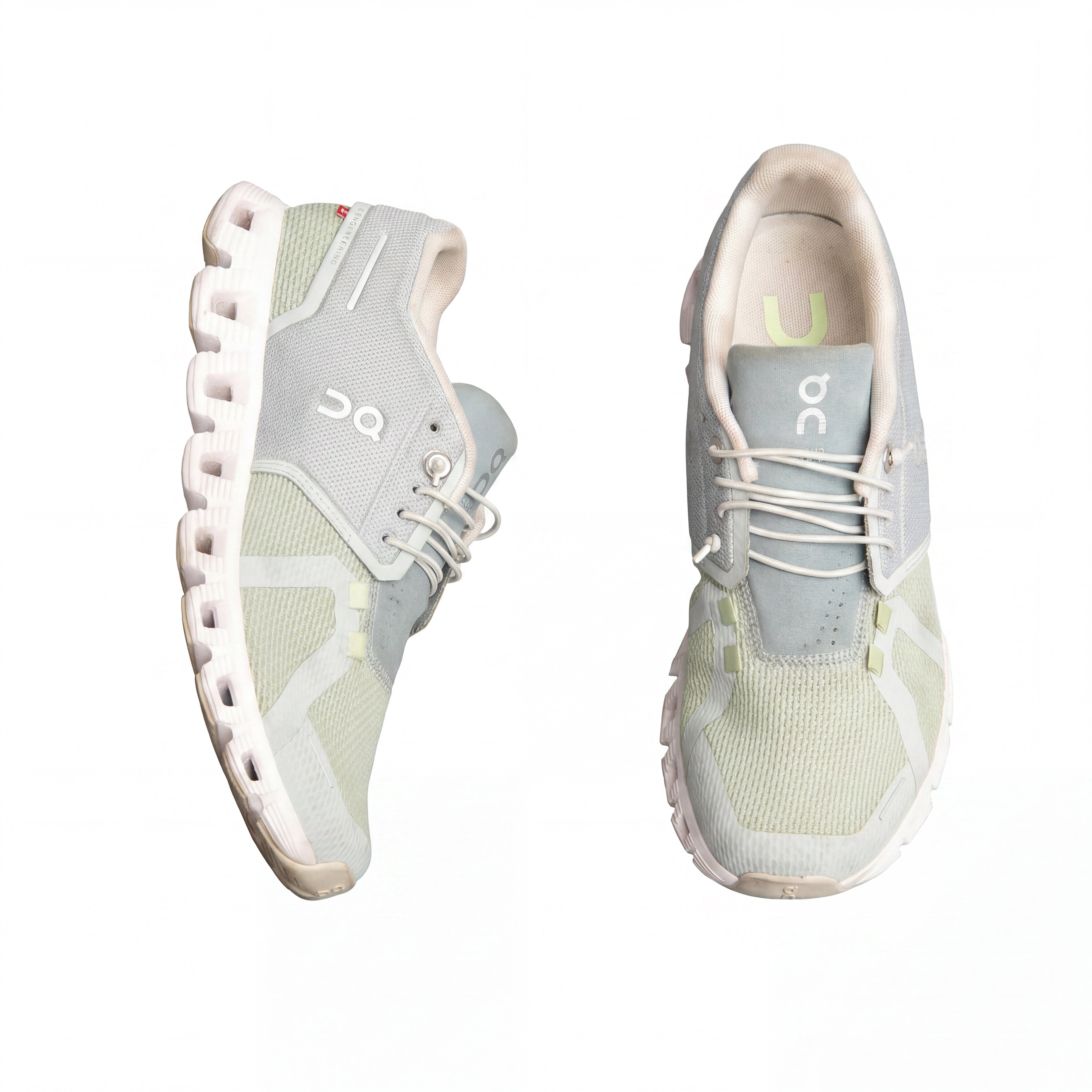Tênis Feminino Casual On Running Cloud 5 Verde e Cinza - Tamanho 38.5 Europa