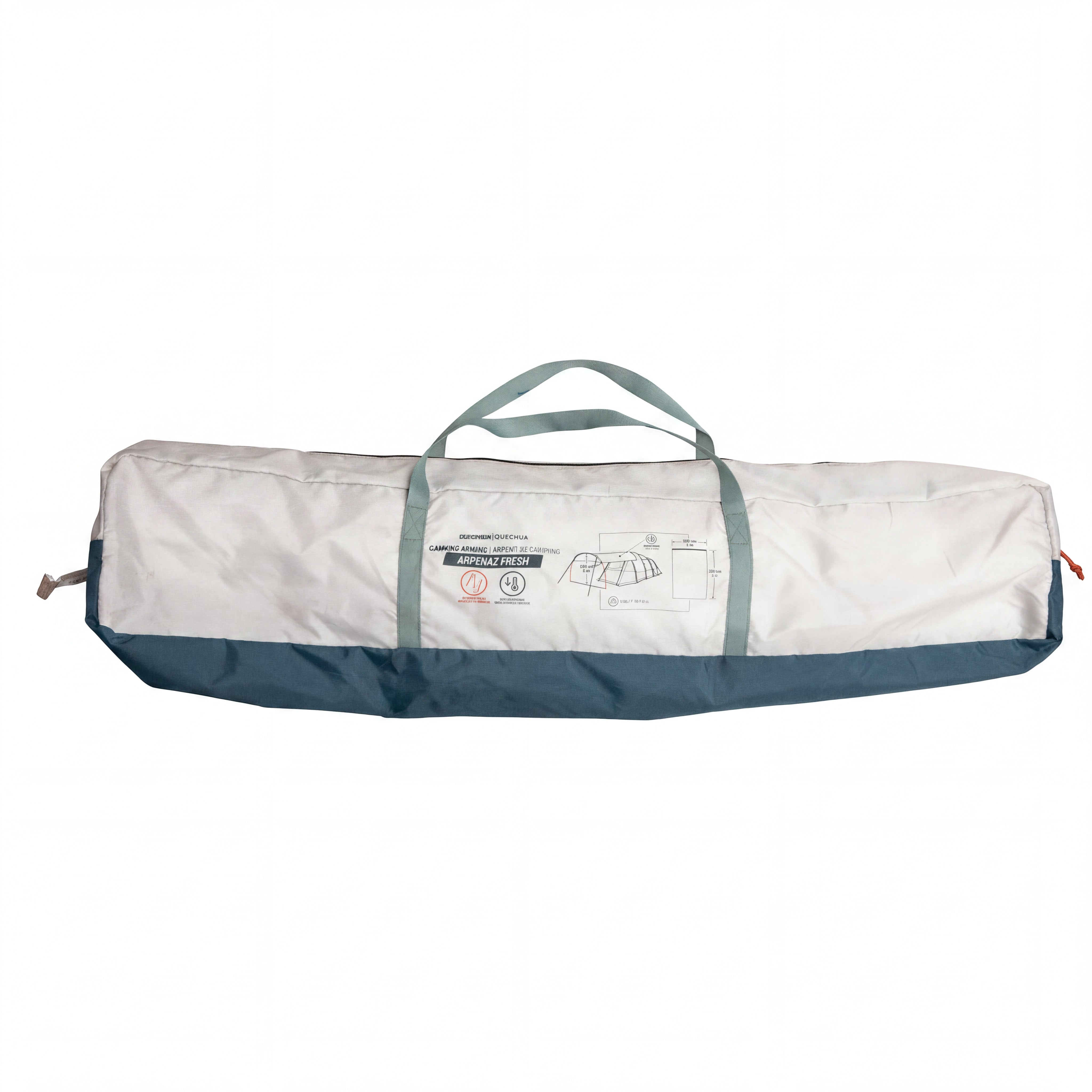 Toldo de Camping Quechua Decathlon Arpenaz Fresh Verde e Branco
