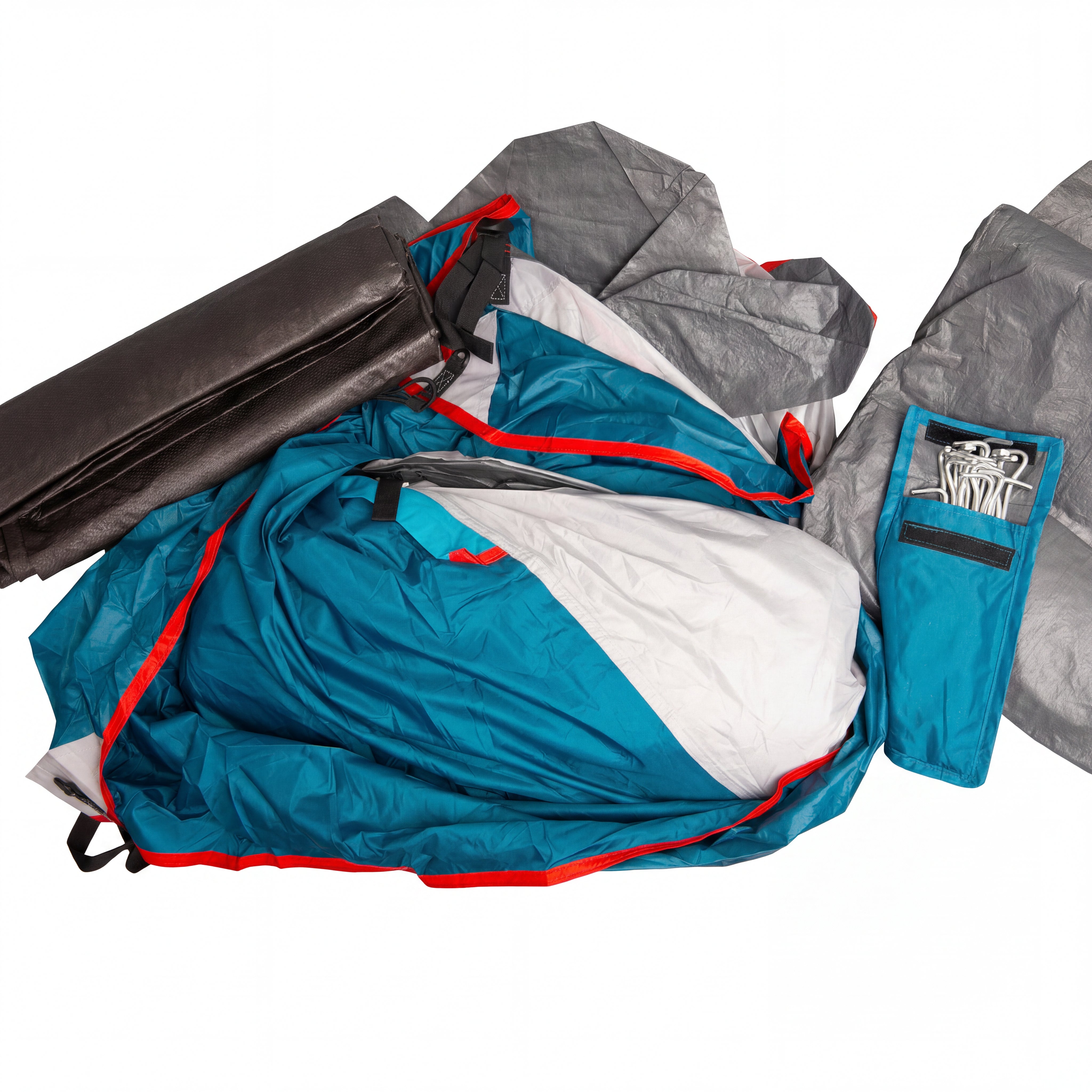 Barraca Camping Quechua Decathlon Arpenaz Family 4.1 - 9.8kg Cinza e Verde