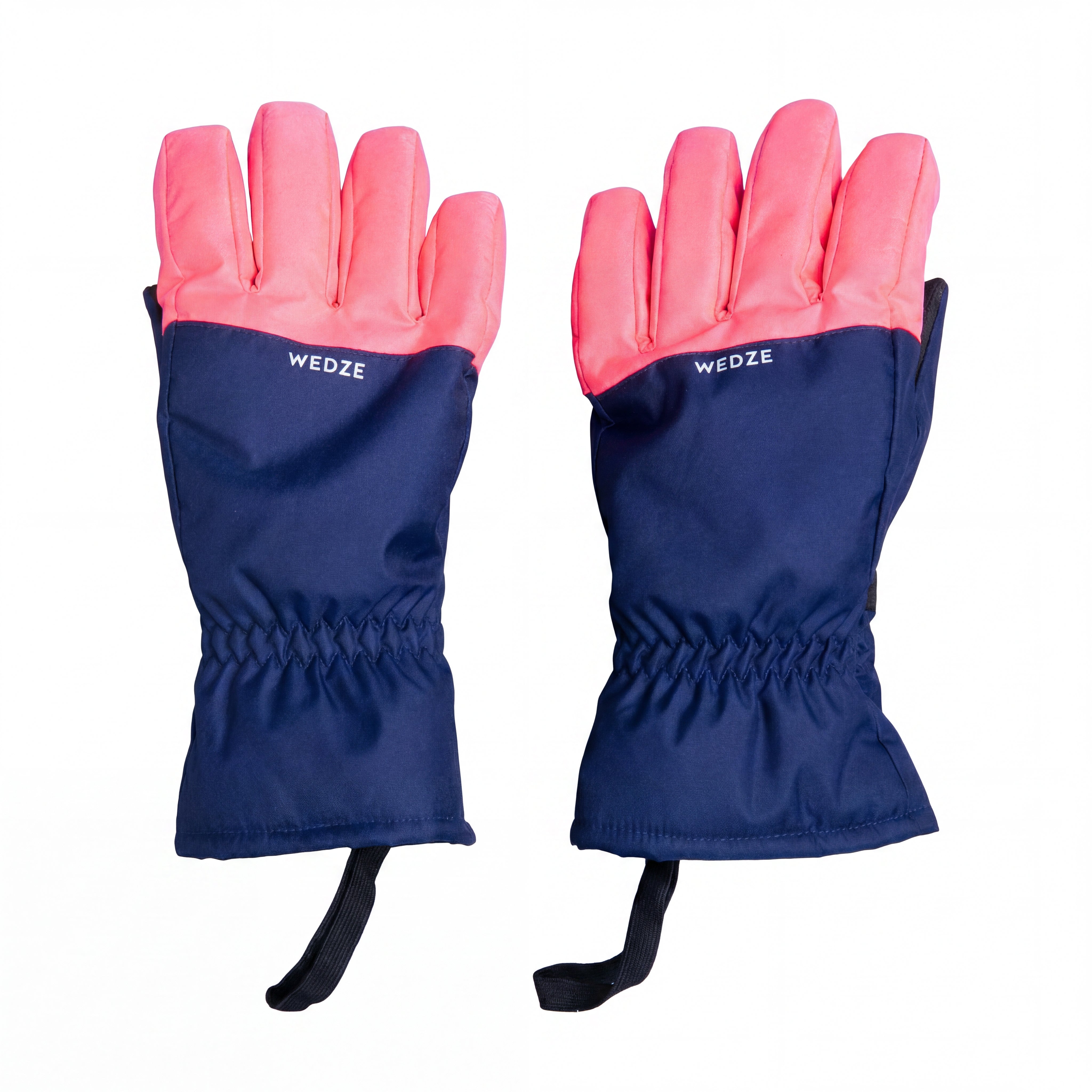 Luva Infantil Ski / Snowboard Wedze Decathlon Azul-Marinho, Rosa e Preto - Tamanho 14 anos