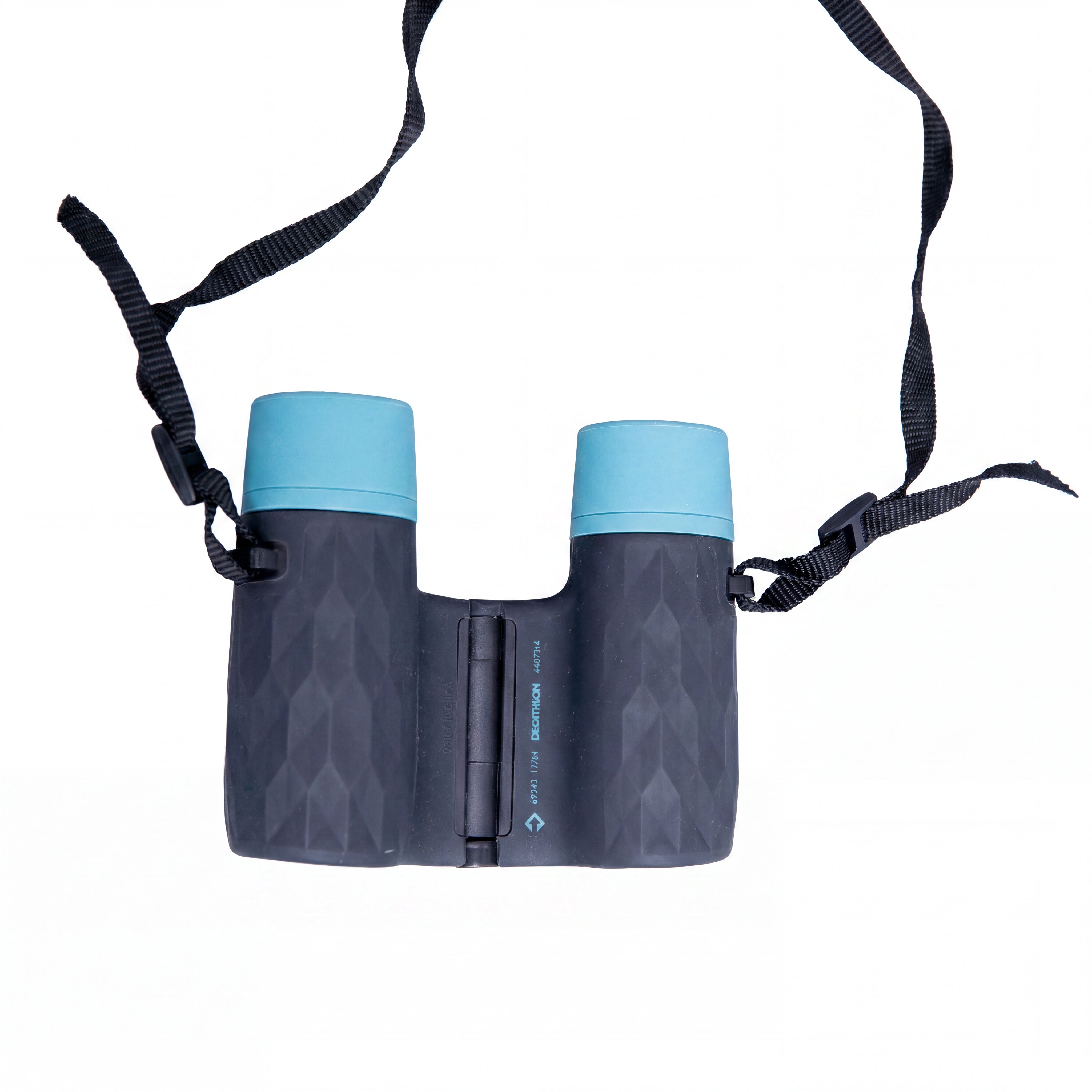 Binóculo Unissex Trekking Quechua 10x25 Preto e azul Estojo