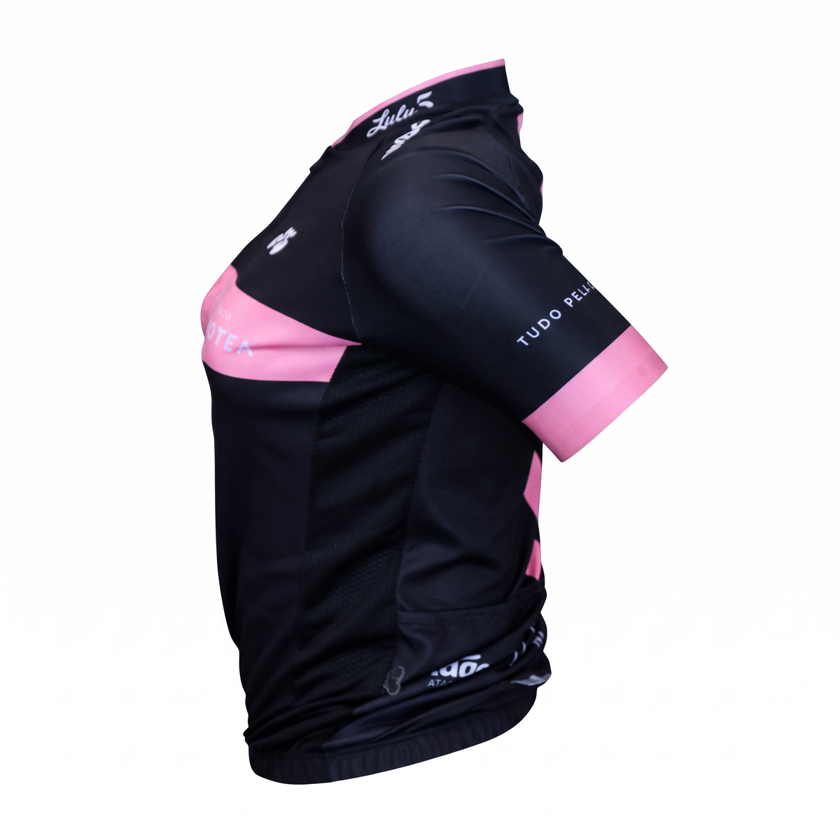 Jersey Feminina Mynd Instituto Protea Preto / Rosa / Branco - Tamanho M