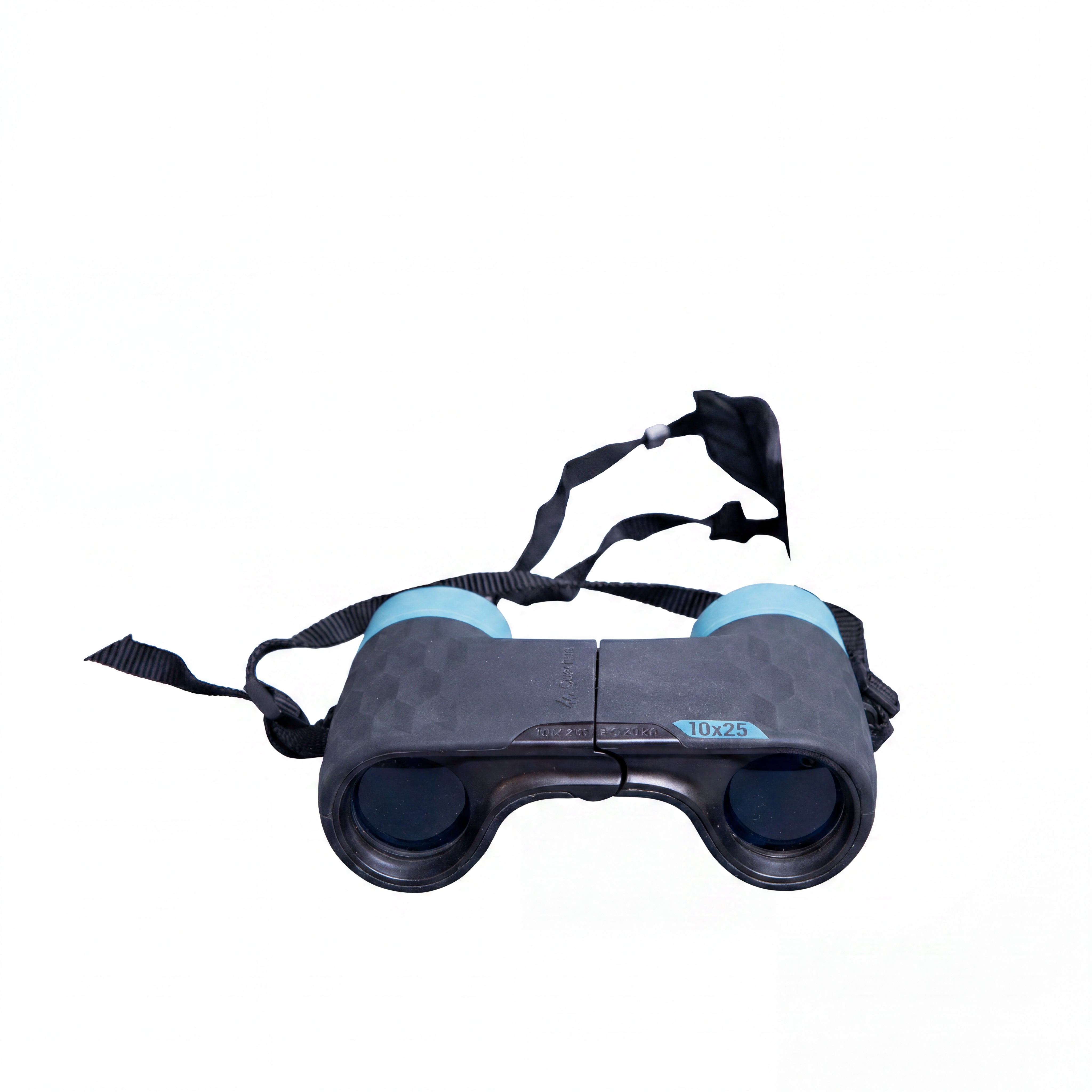 Binóculo Unissex Trekking Quechua 10x25 Preto e azul Estojo
