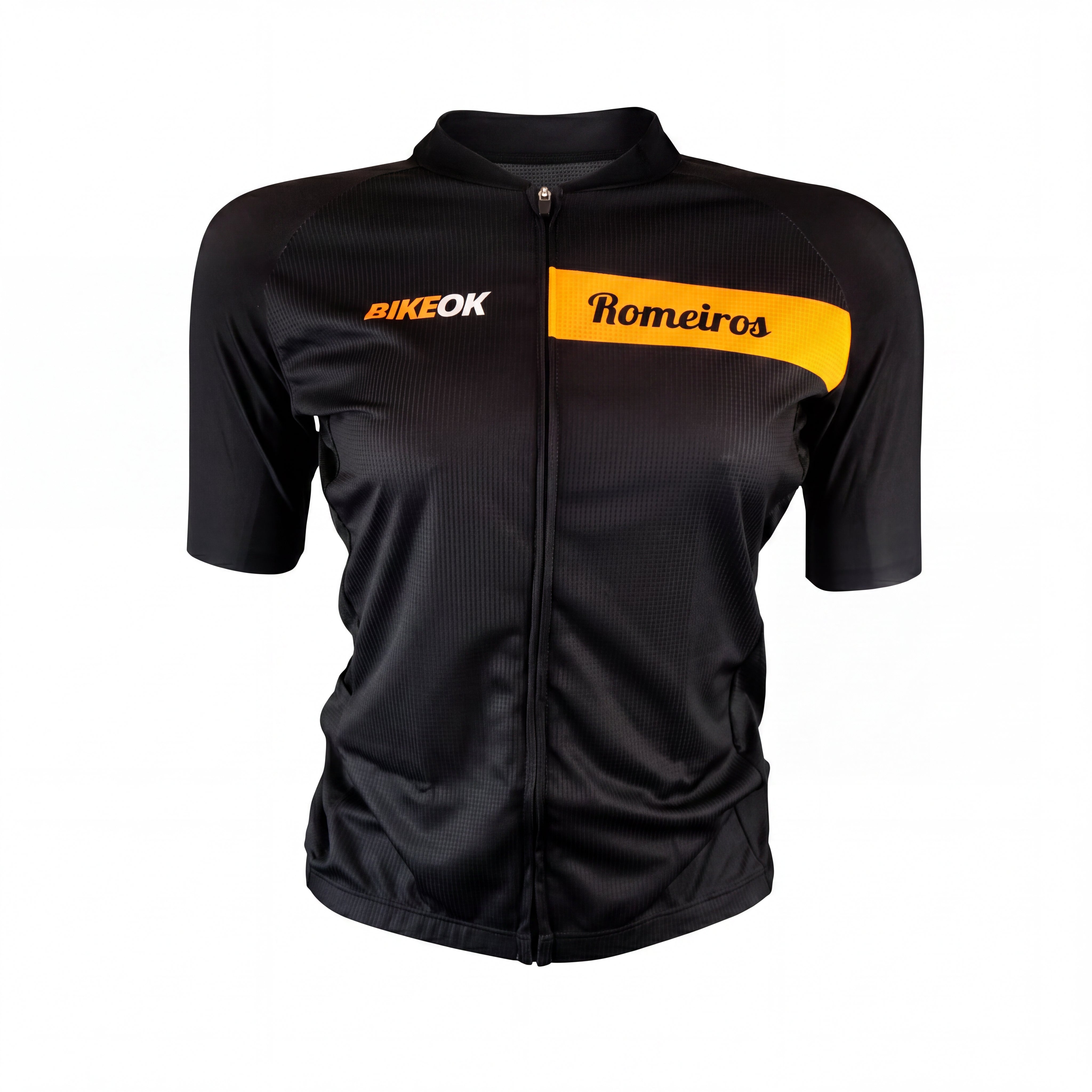 Jersey Feminina Bike OK Preto e Amarelo - Tamanho M
