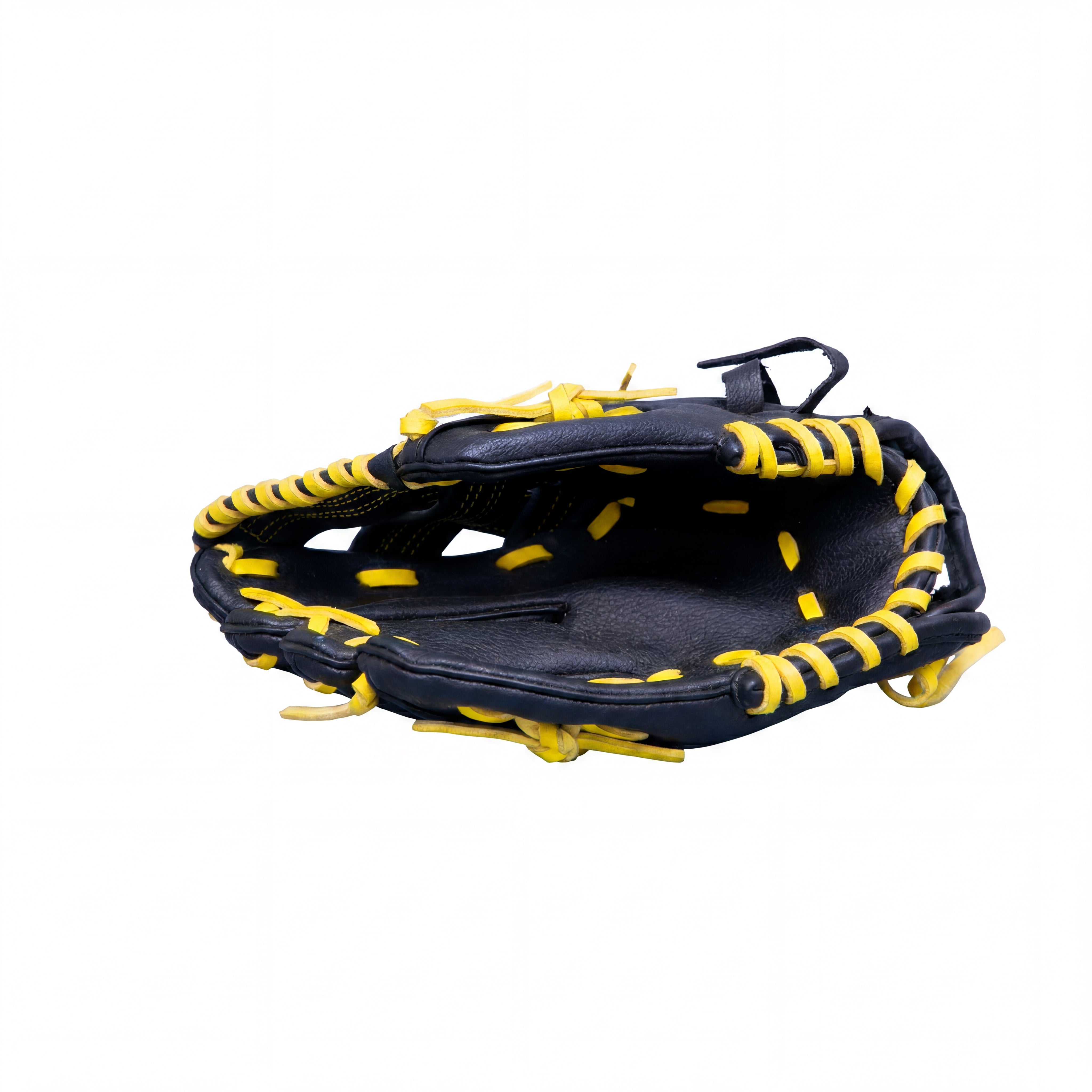 Luva Beisebol Infantil Beisebol Kipsta BA 100 Preto e Amarelo - 24,1 cm