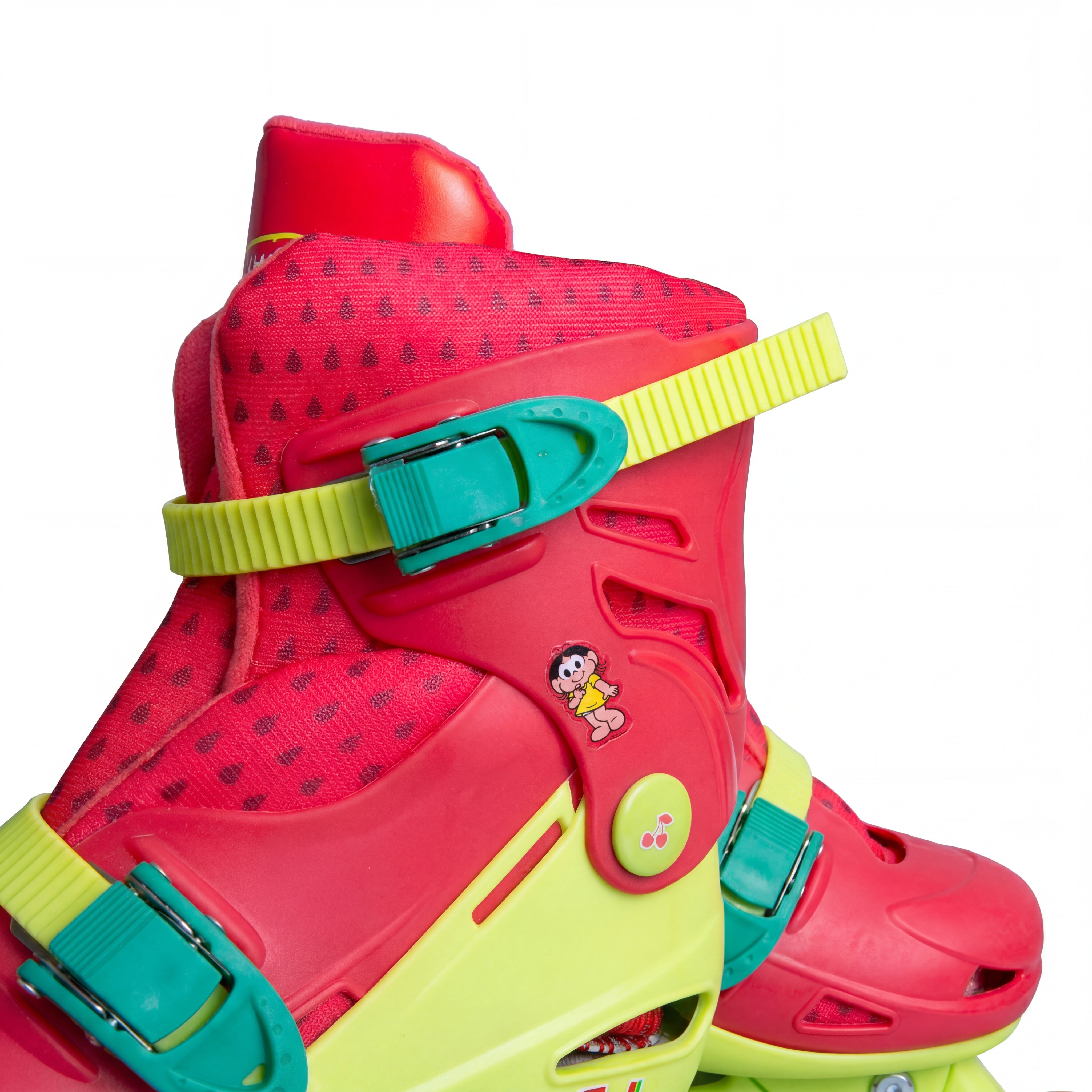 Patins Unissex Patinação Decathlon Magali Amarelo Rosa e Verde ND