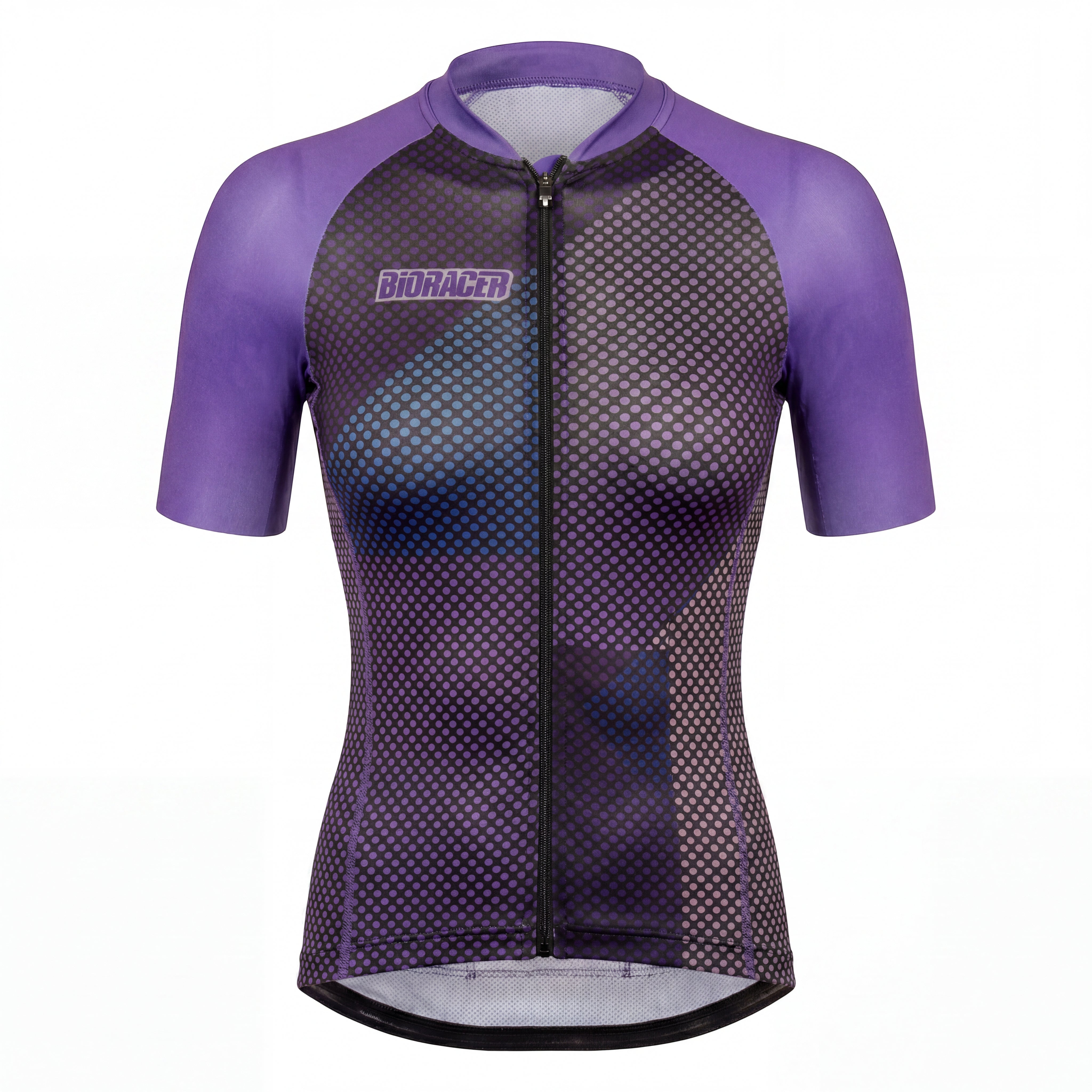 Jersey Feminino Ciclismo Bioracer SpeedWear Vesper Roxo Manguito - Tamanho M / Novo