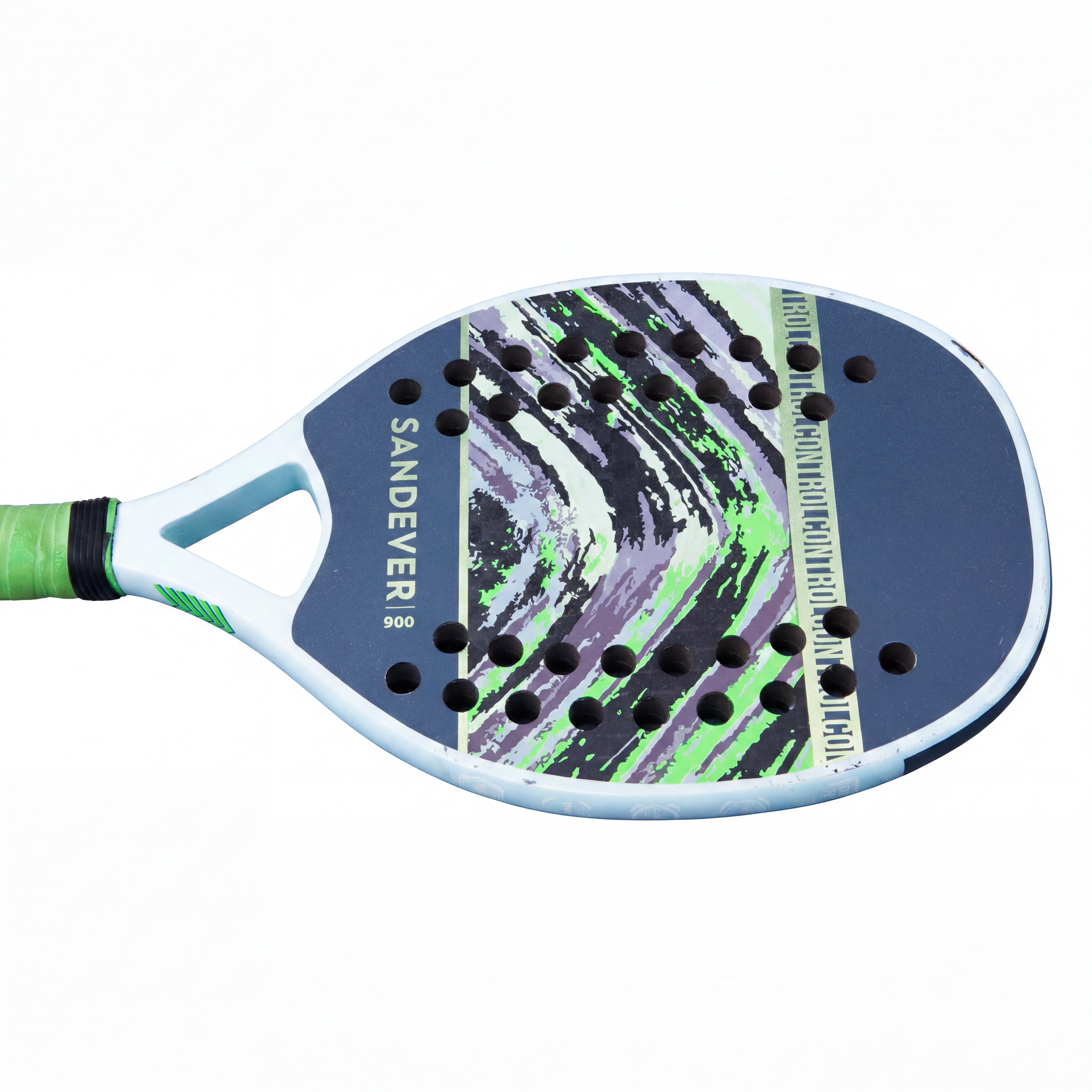 Raquete Unissex Beach Tennis Sandever Decathlon 900 Control - Verde, Azul, Preto