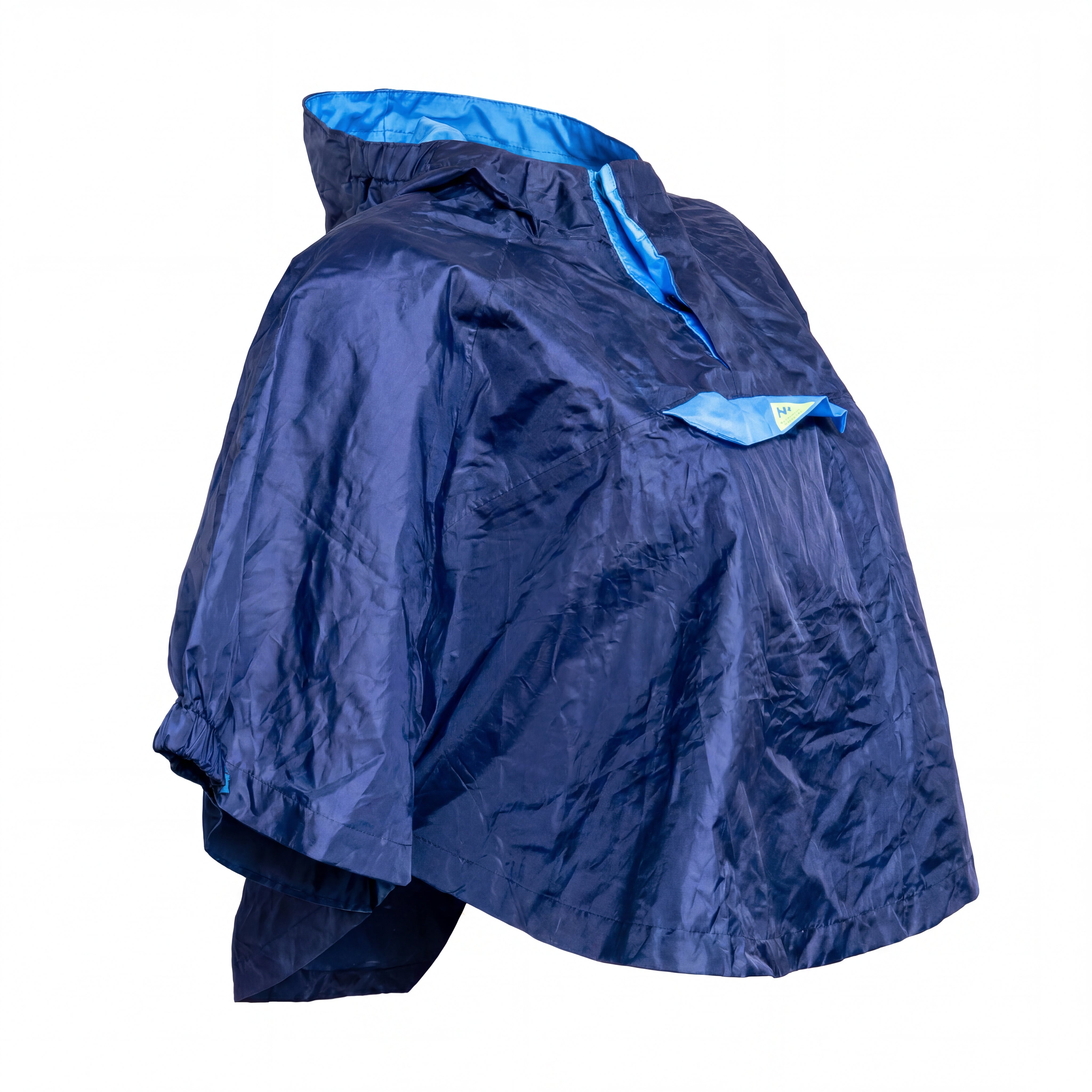 Casaco Capa de Chuva Infantil Quechua Decathlon Azul Claro e Azul Marinho - Tamanho 2-4 (BR)
