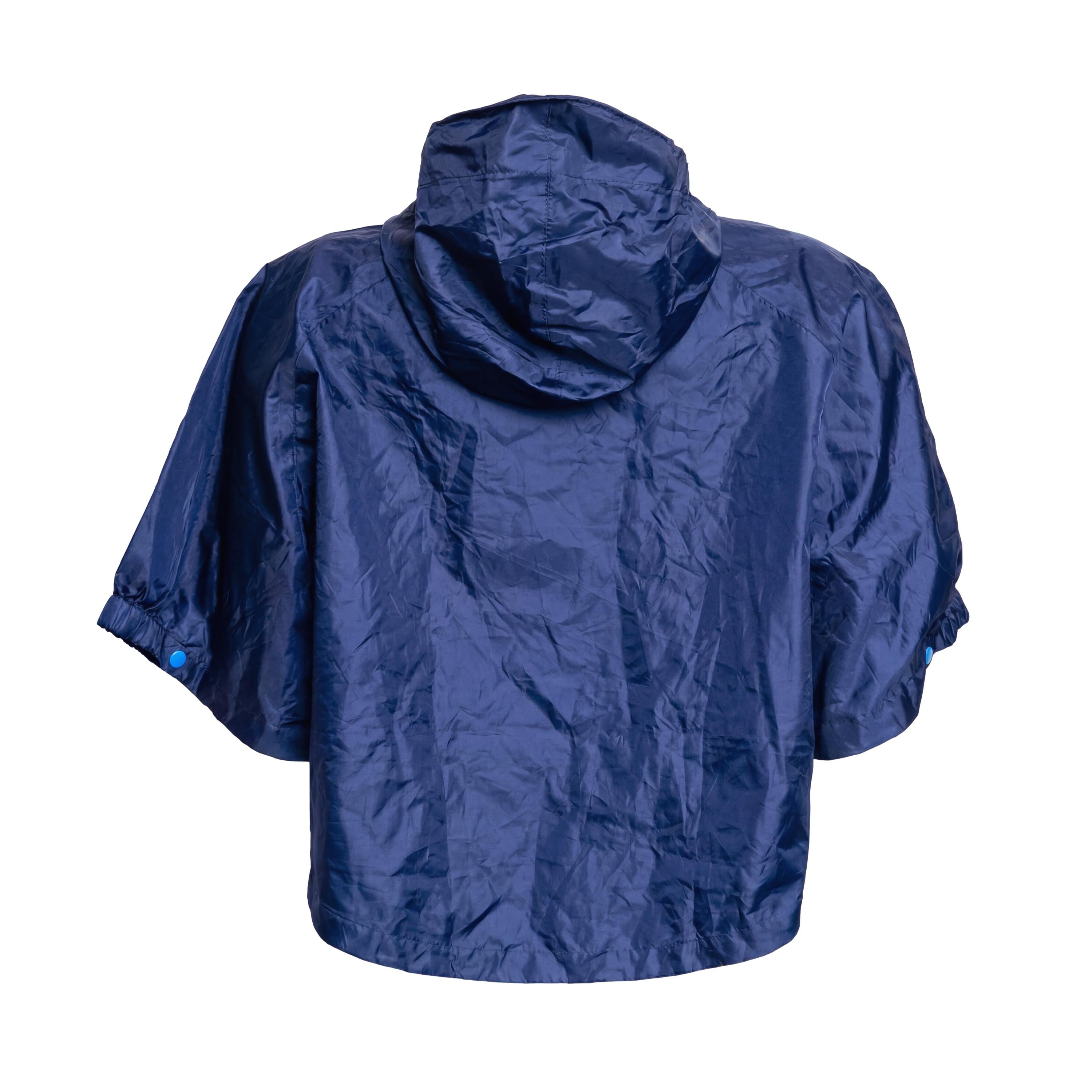Casaco Capa de Chuva Infantil Quechua Decathlon Azul Claro e Azul Marinho - Tamanho 2-4 (BR)