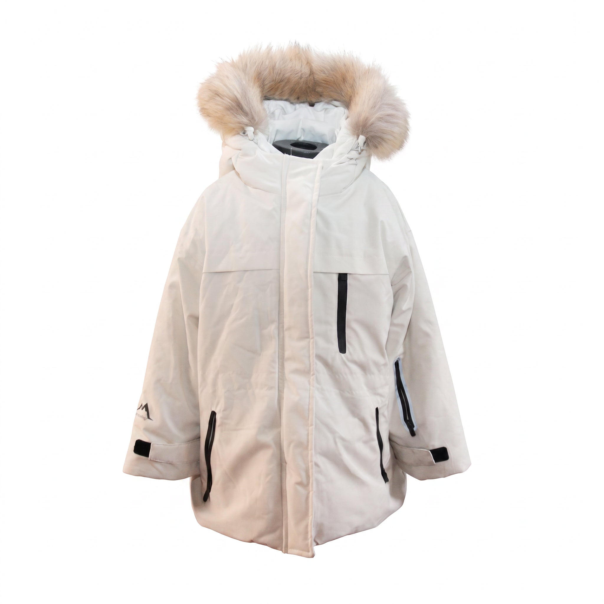 Casaco Infantil Ski Zara Branco Gelo - Tamanho 6