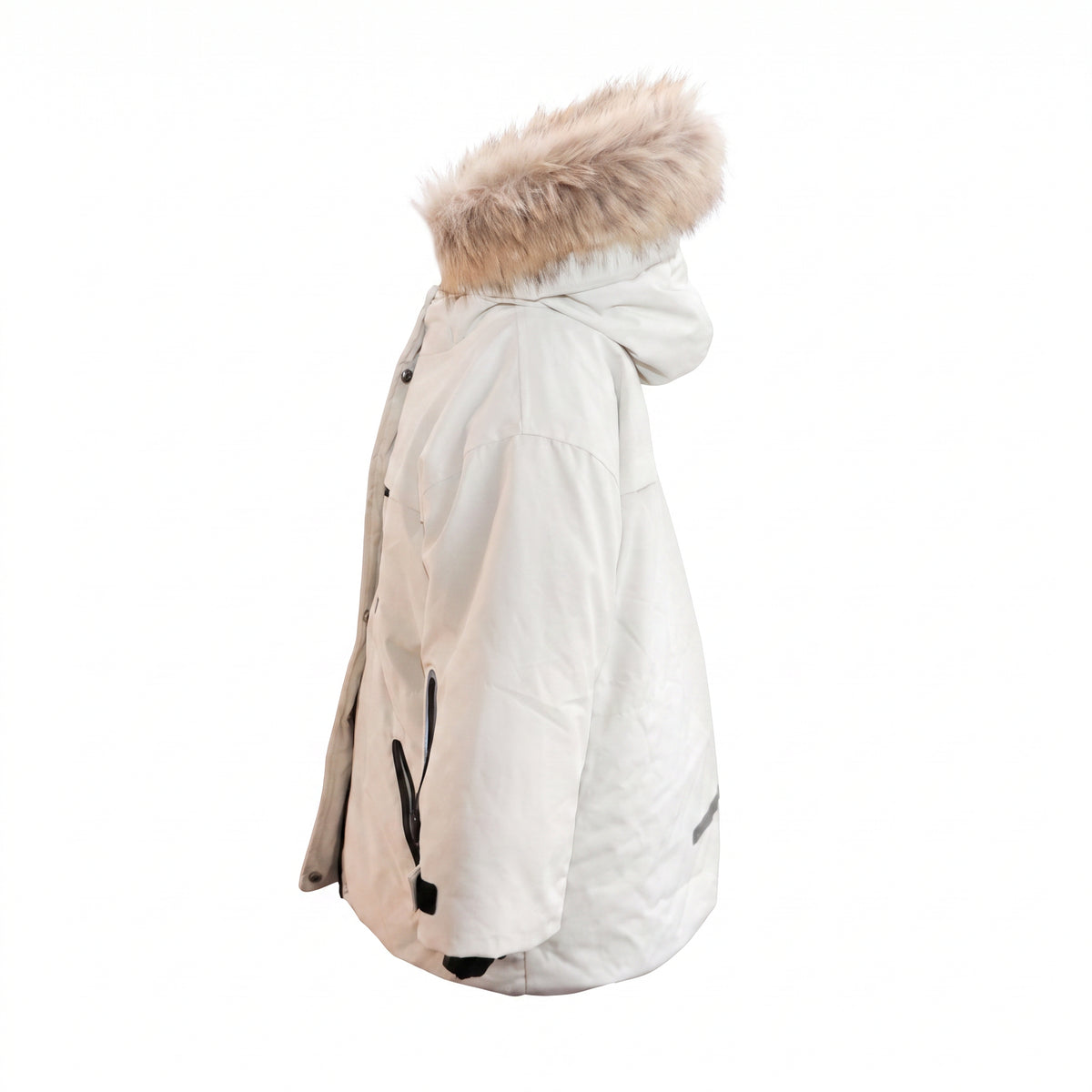 Casaco Infantil Ski Zara Branco Gelo - Tamanho 6