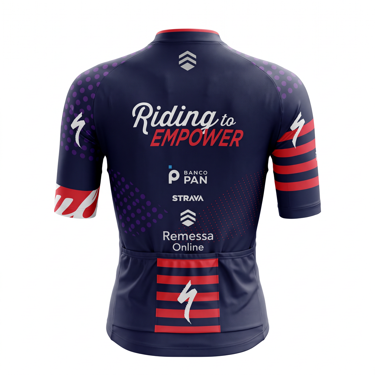 Jersey Feminina Specialized Riding To Empower Azul / Vermelho / Roxo - Tamanho M