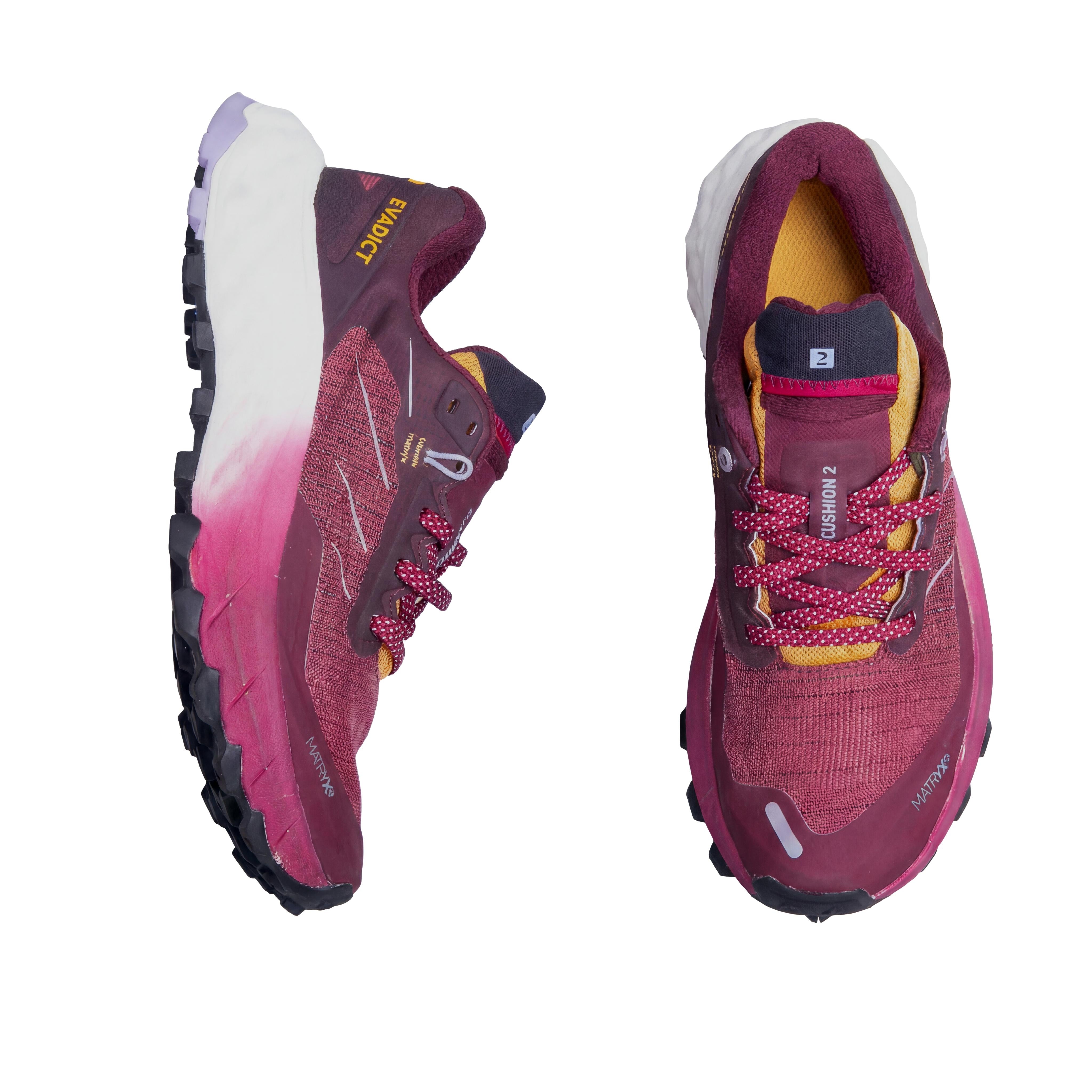 Tênis Trail Unissex Trekking Salomon Evadict Mt Cushion 2 Vermelho e Bordô - 36 BR