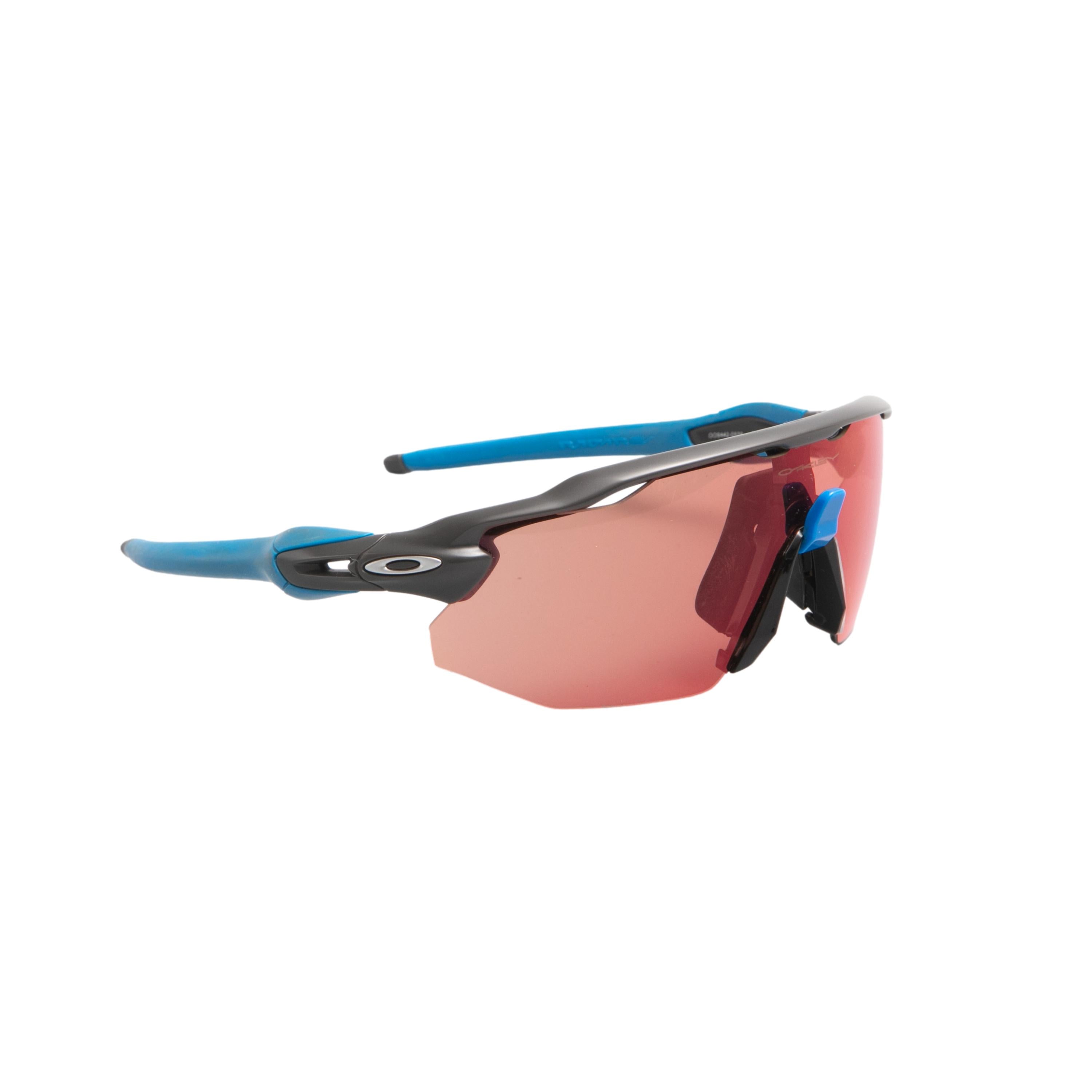 Óculos Unissex Ciclismo Oakley Prizm Cinza/Azul Lente Rosa + Case - Tamanho Único