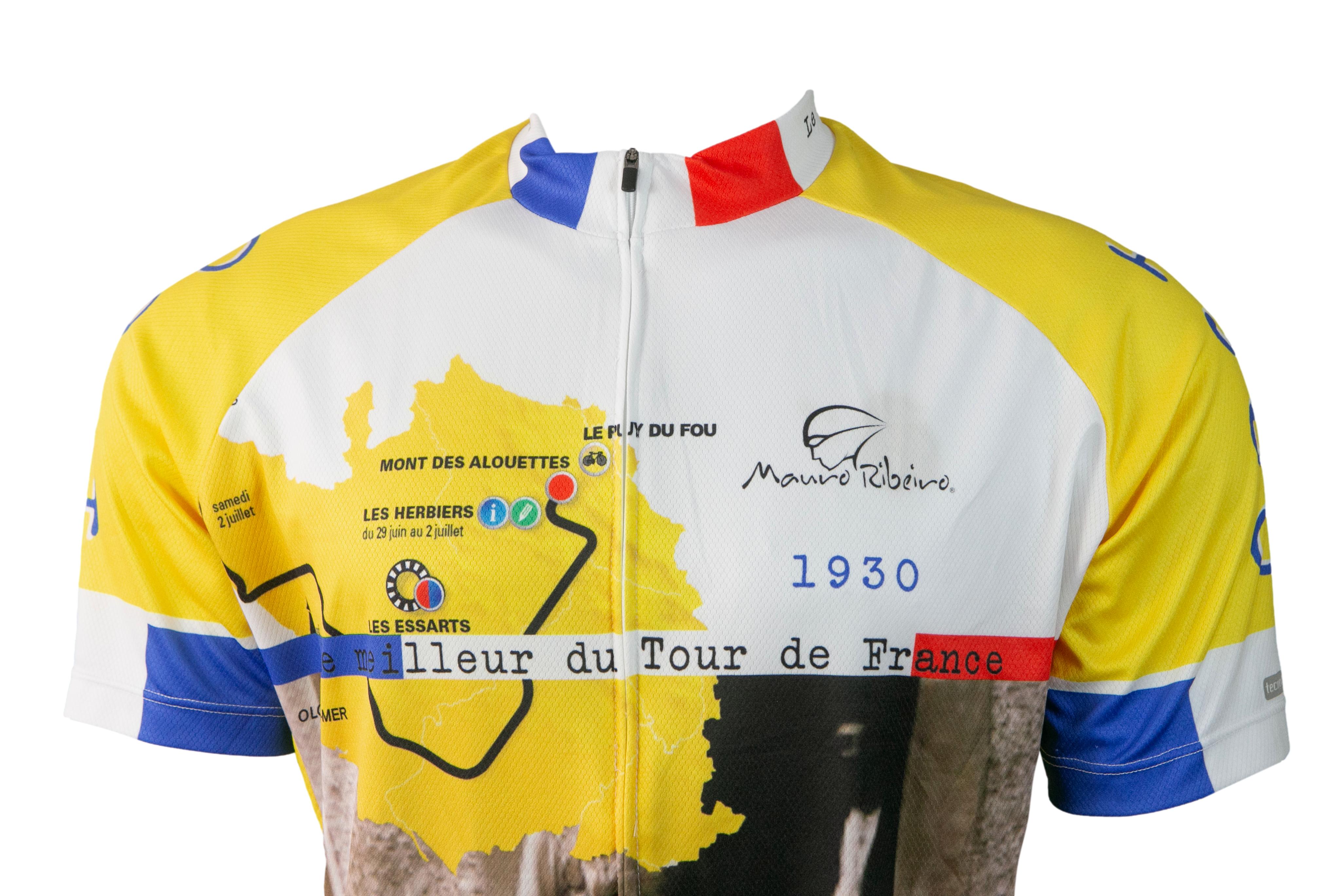Camiseta Jersey Masculina Ciclismo Mauro Ribeiro Tour De France Amarela - Tamanho GG