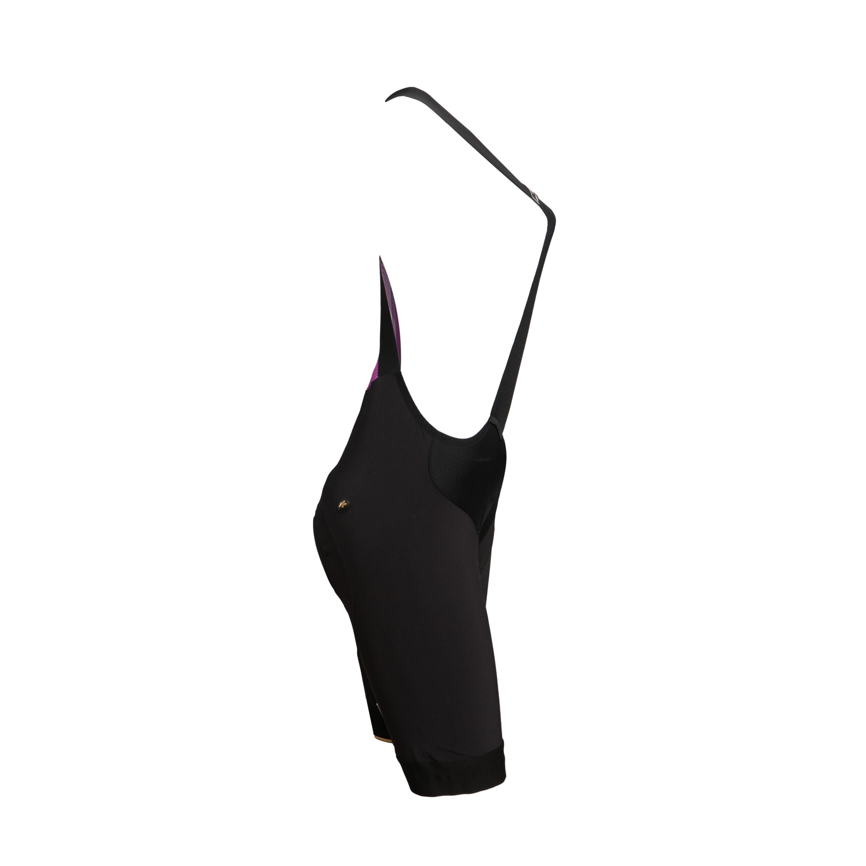 Macacão Bretelle Masculino Ciclismo Assos Zegho Preto/Rosa - Tamanho L