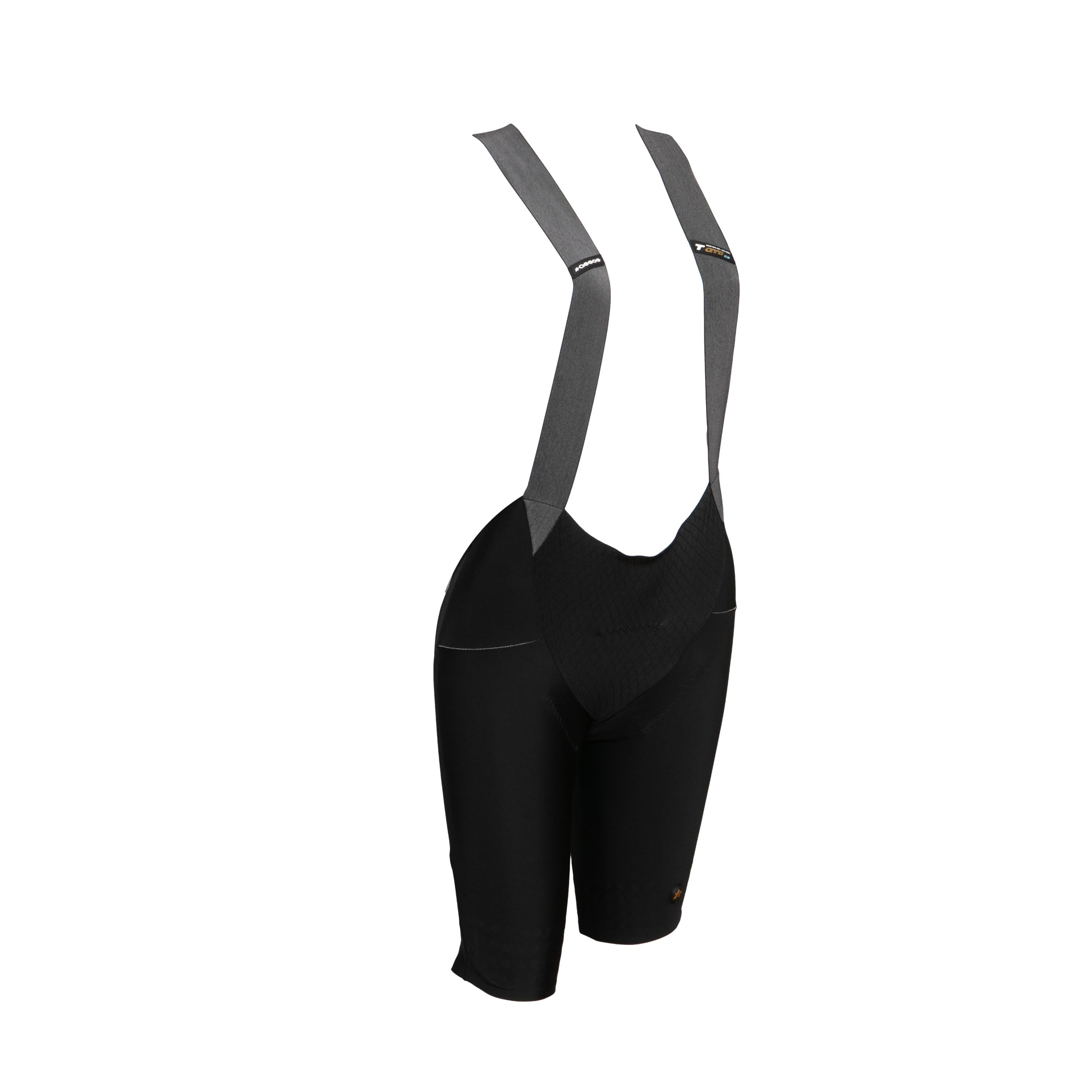 Macacão Bretelle Masculino Ciclismo Assos GTO C2 Preto/Cinza - Tamanho L