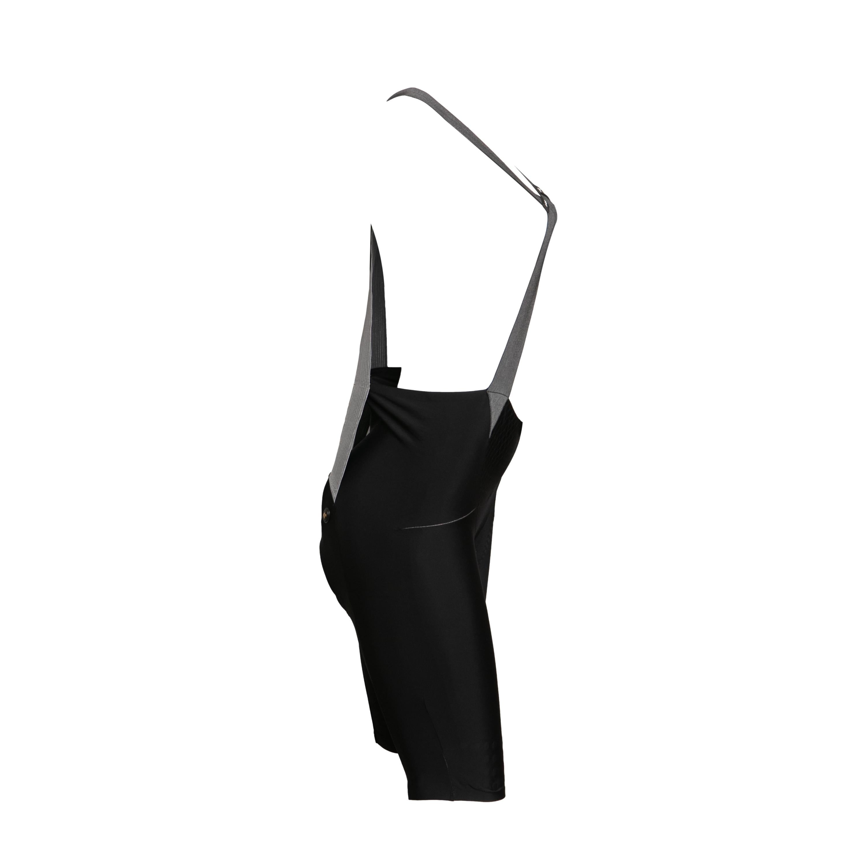 Macacão Bretelle Masculino Ciclismo Assos GTO C2 Preto/Cinza - Tamanho L