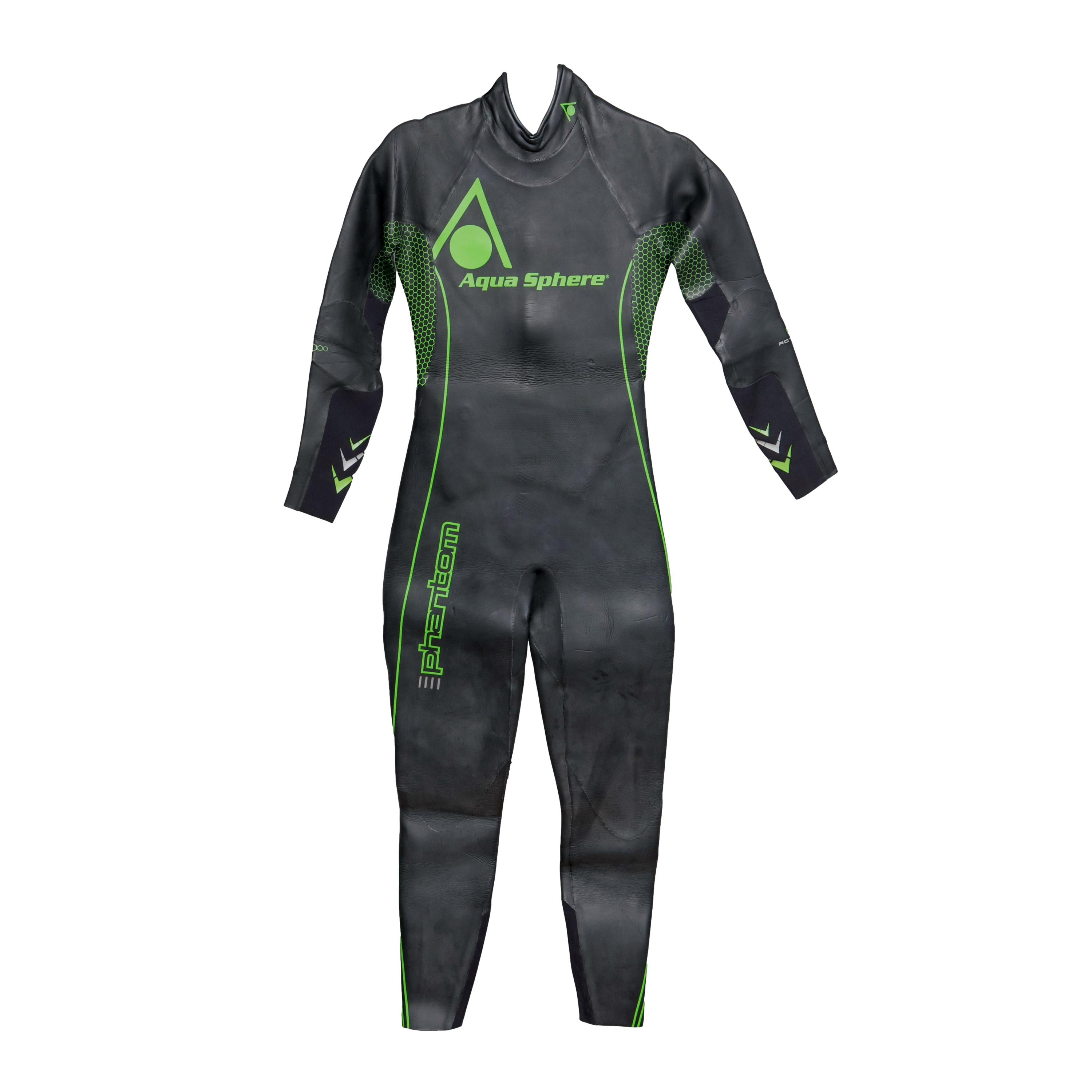 Macacão Mergulho Masculino Aqua Sphere Core Power System Preto e Verde - Acompanha Bag - Tamanho L