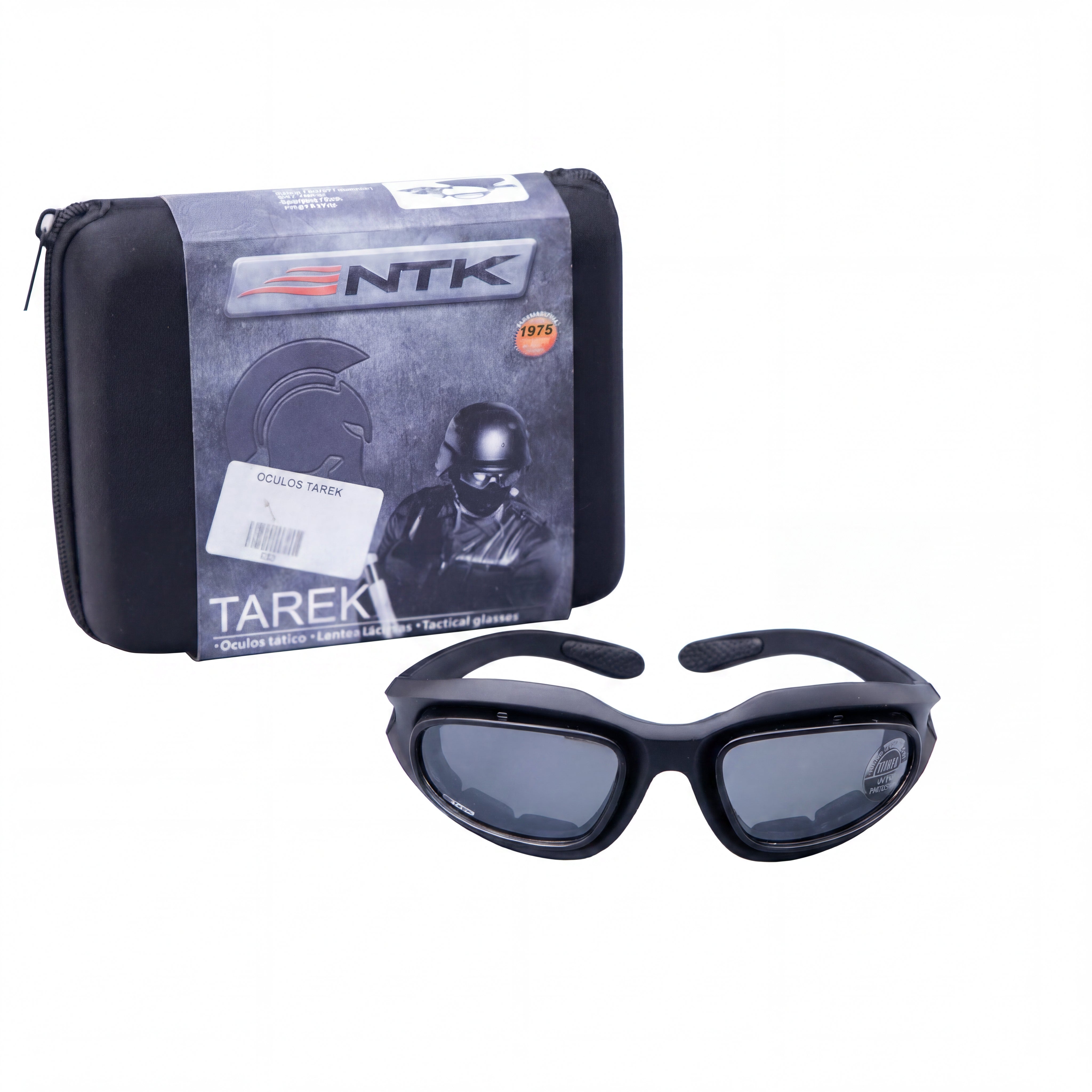 Óculos Tático Airsoft NTK Tarek Lentes e Estojo Completo - Tamanho Único