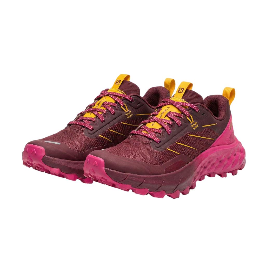 Tênis Trail Unissex Trekking Salomon Evadict Mt Cushion 2 Vermelho e Bordô - 36 BR